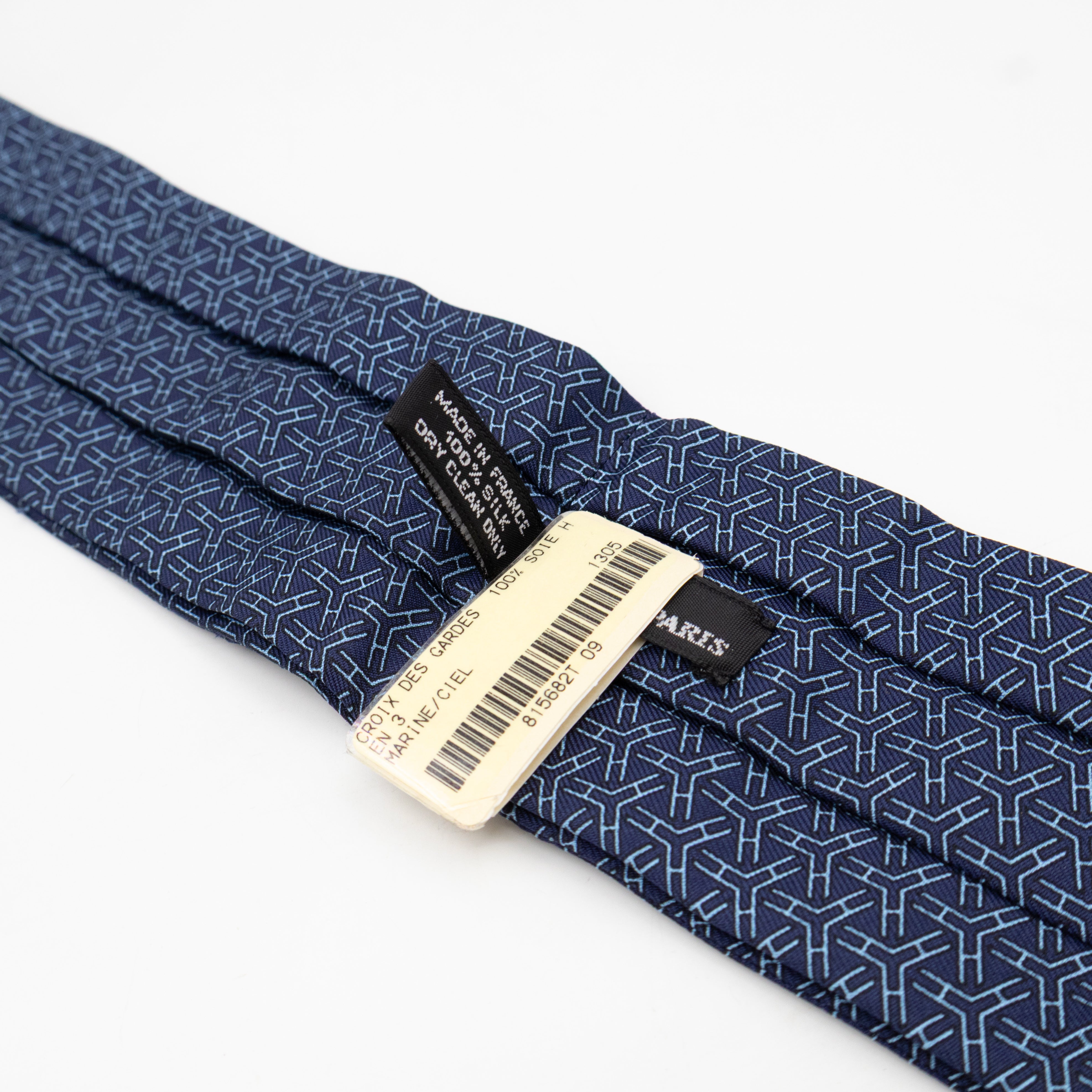 Ascot Silk Scarf Navy