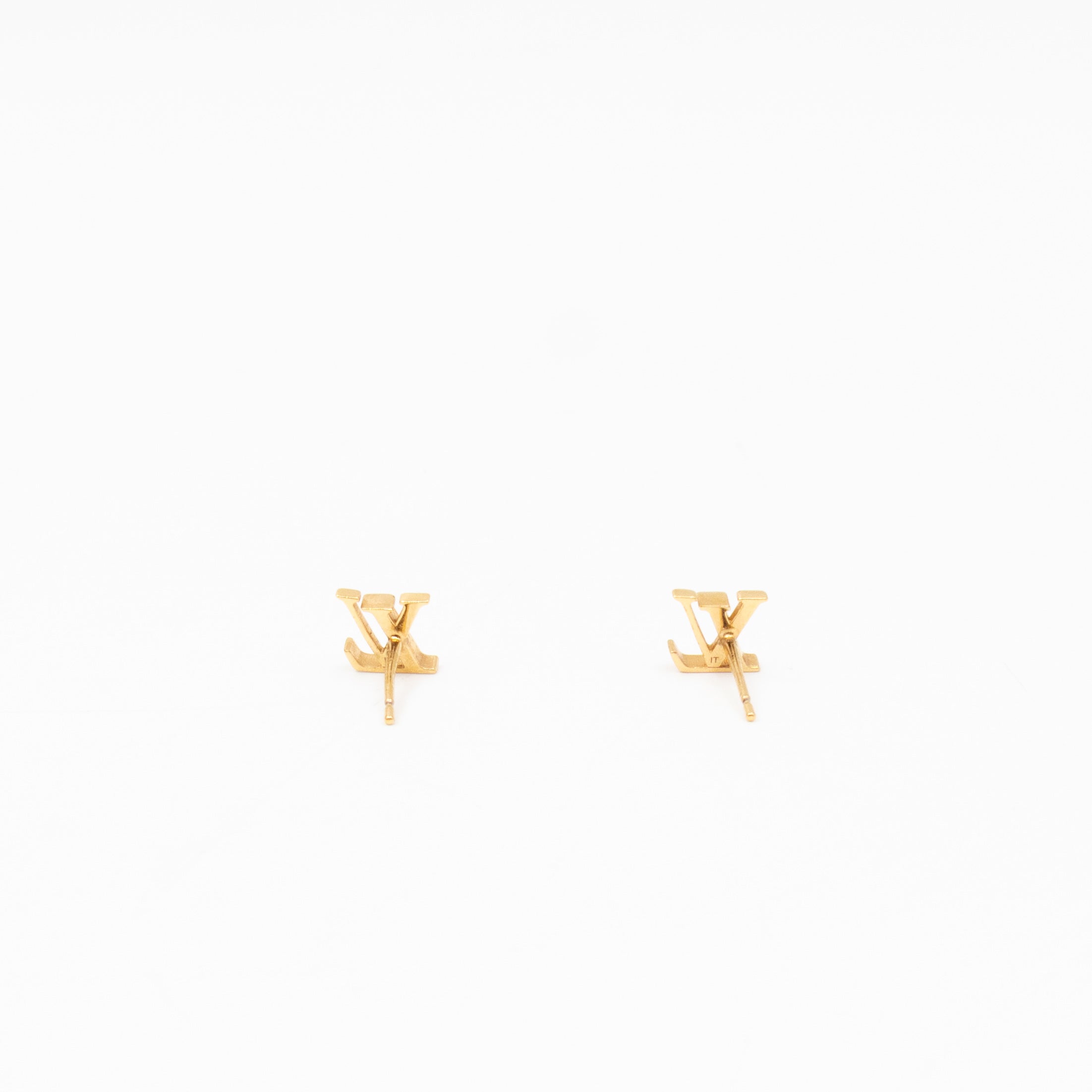 Floragram Earrings Resin Beads White & Gold