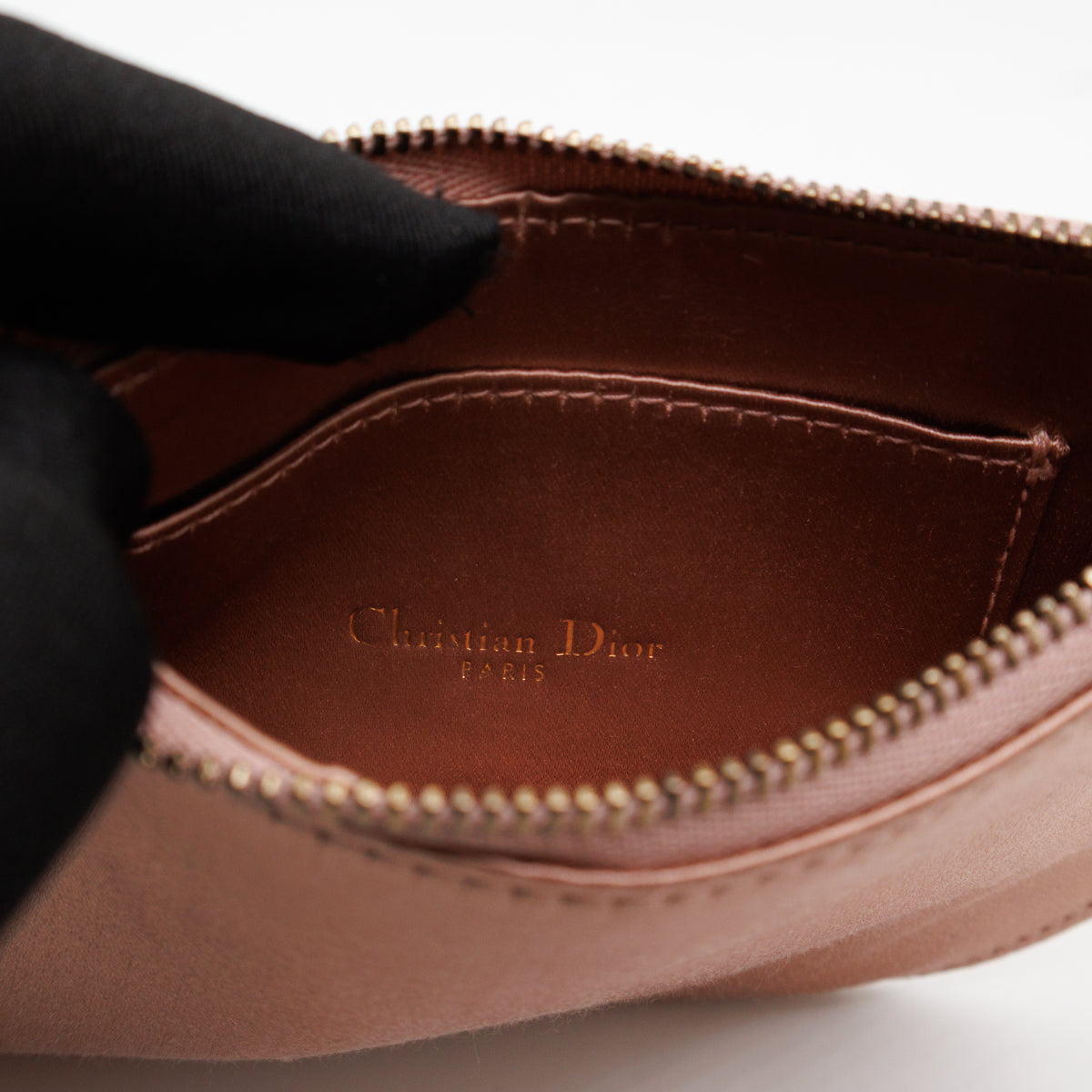 Saddle Clutch Pink Satin