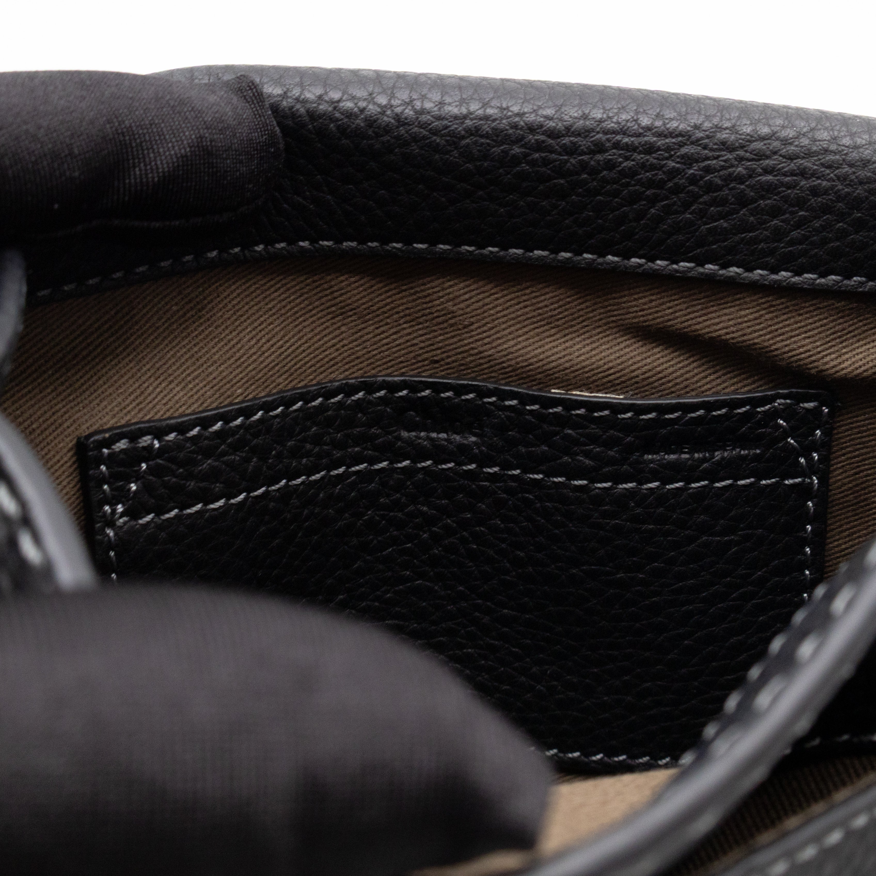 Marcie Saddle Small Crossbody Bag Black Leather