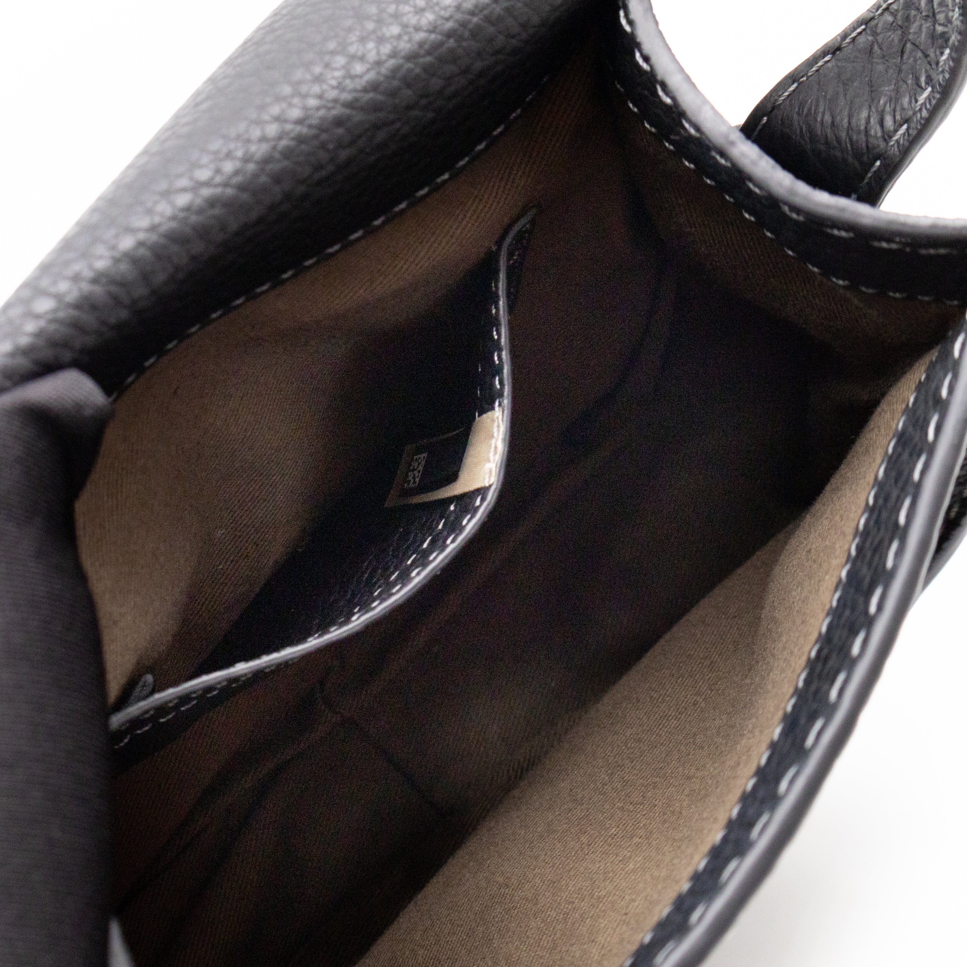 Marcie Saddle Small Crossbody Bag Black Leather