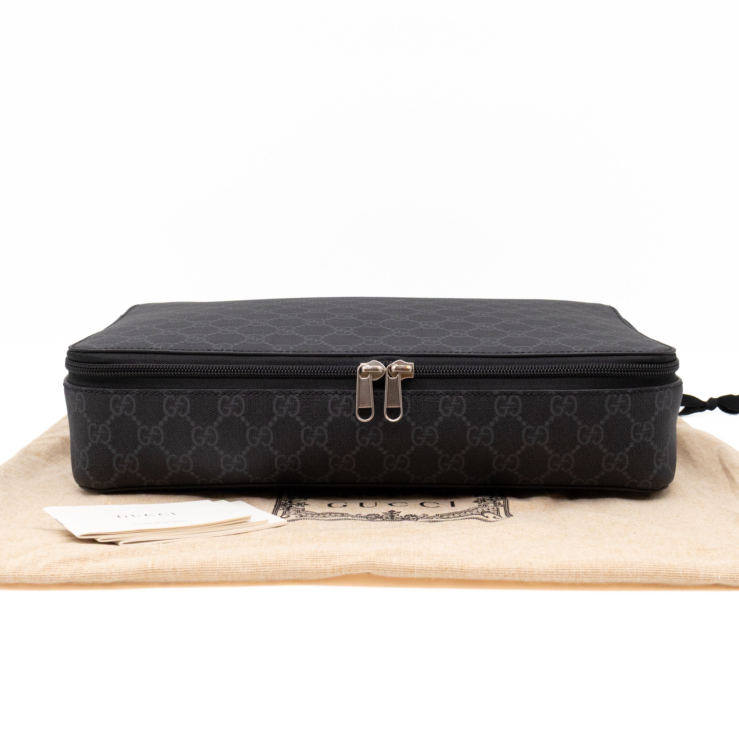 Large Packing Cube Black GG Supreme