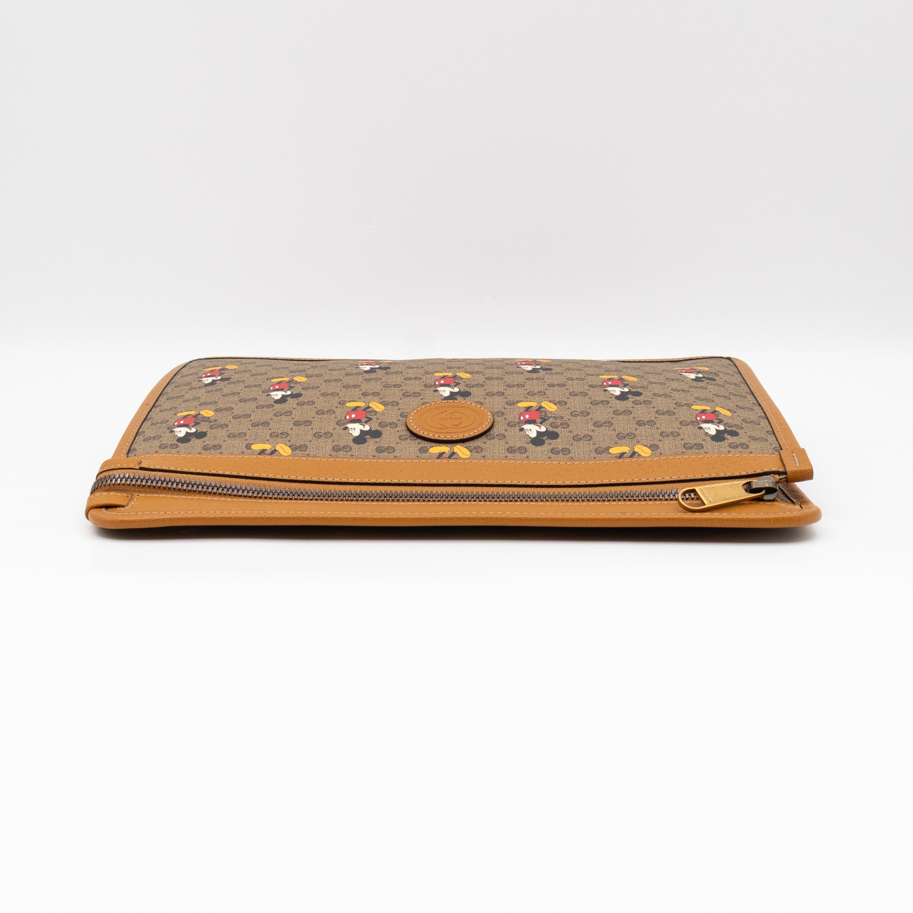 Gucci x Disney Clutch Brown GG Supreme Mickey Mouse