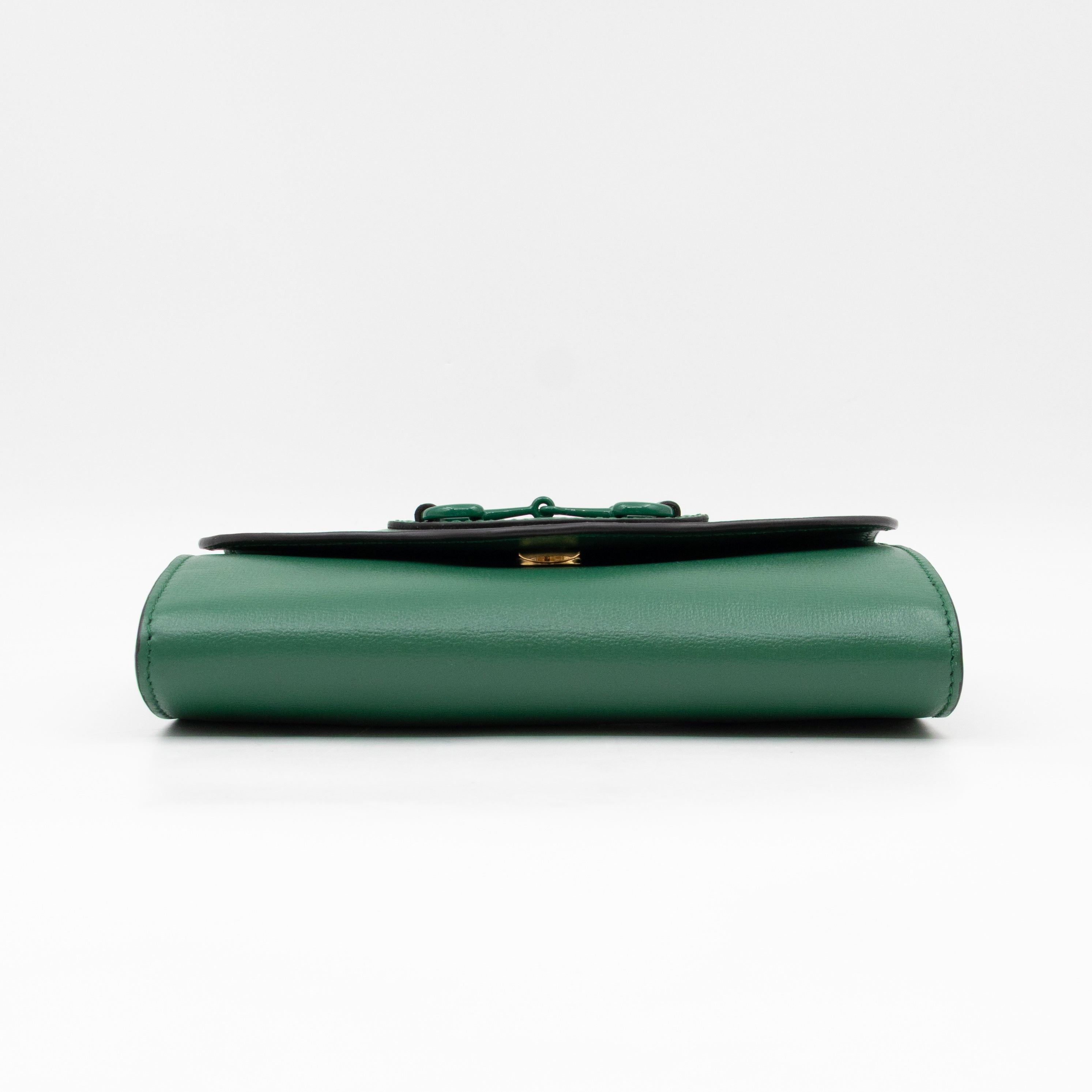 Horsebit 1955 Mini Crossbody Bag Green Leather