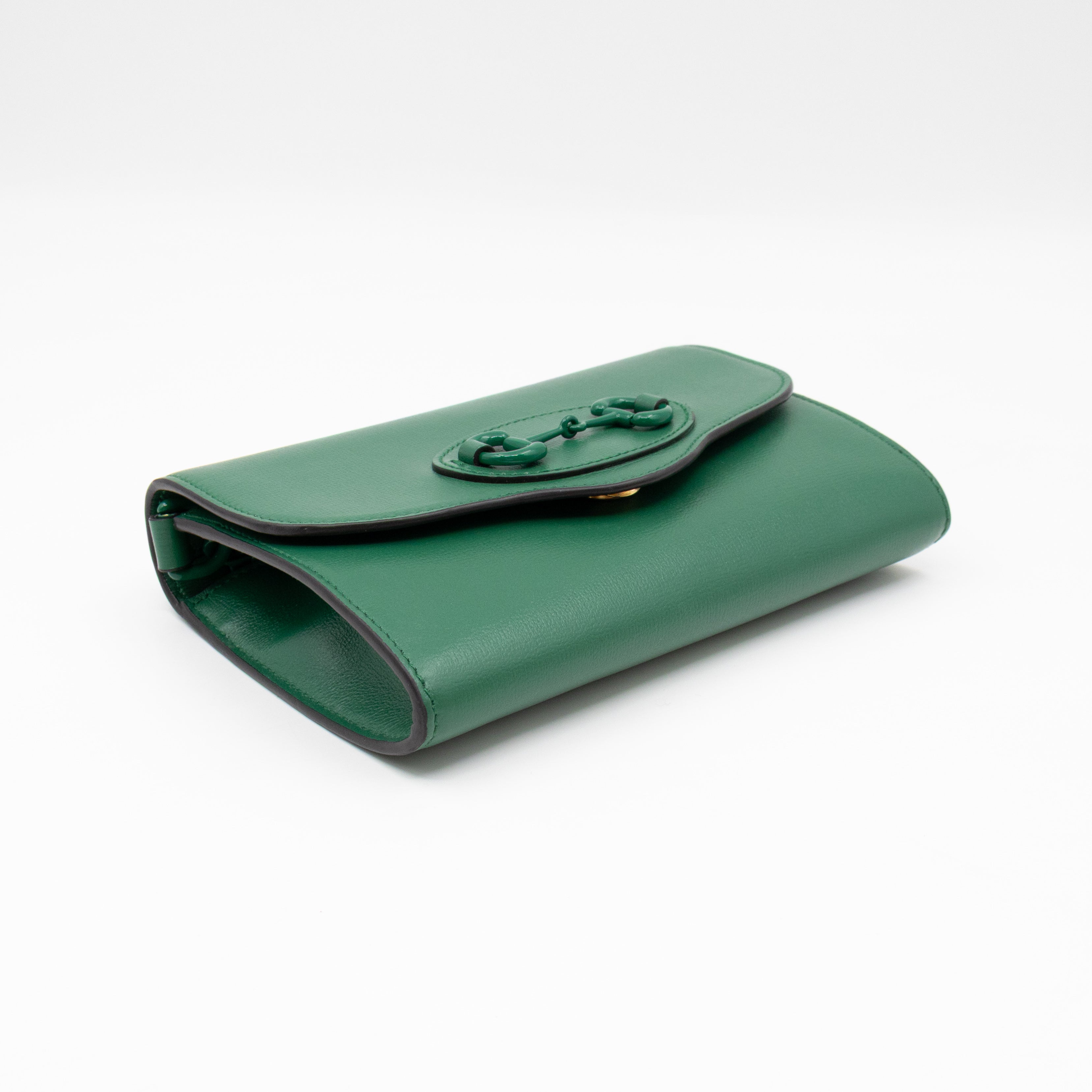 Horsebit 1955 Mini Crossbody Bag Green Leather