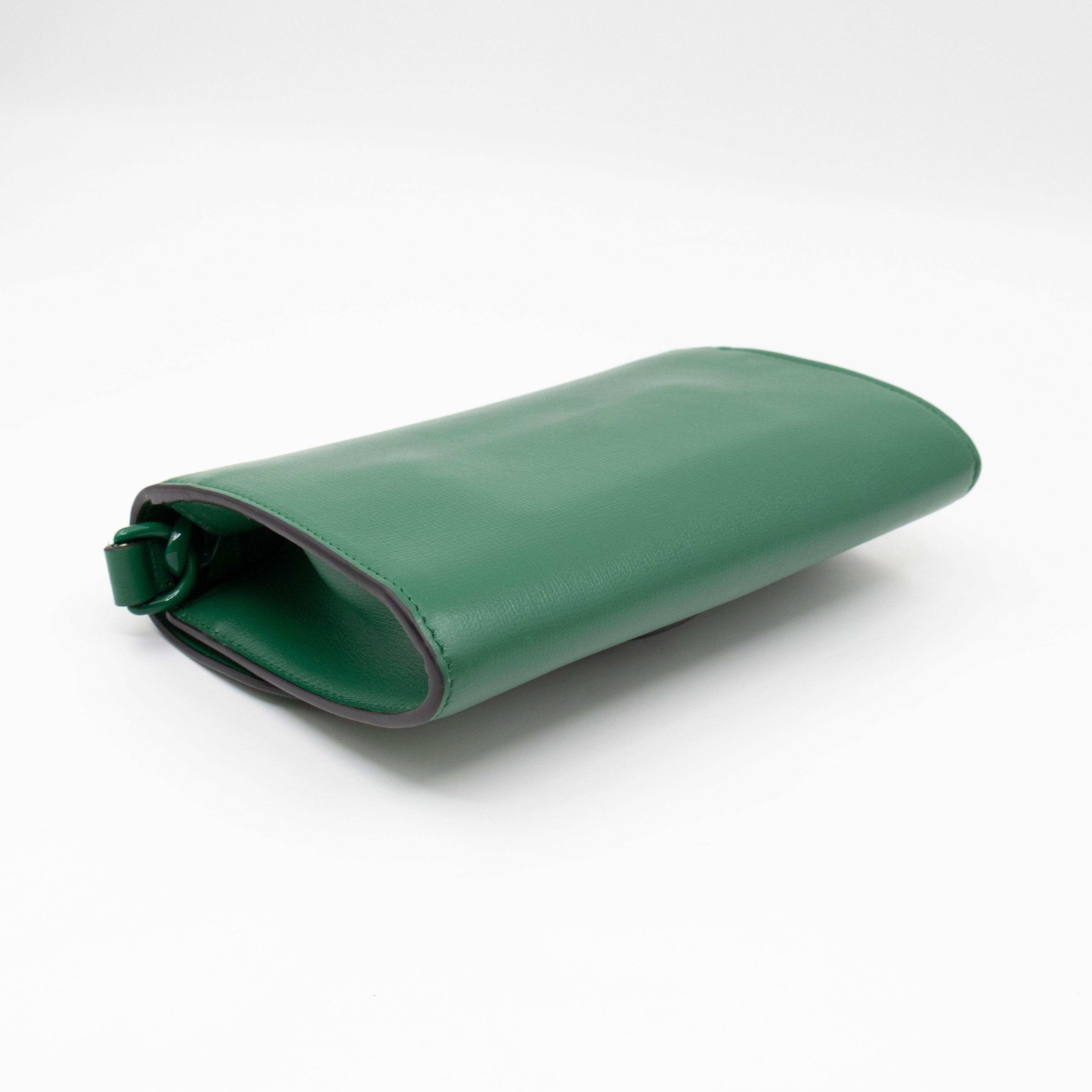 Horsebit 1955 Mini Crossbody Bag Green Leather