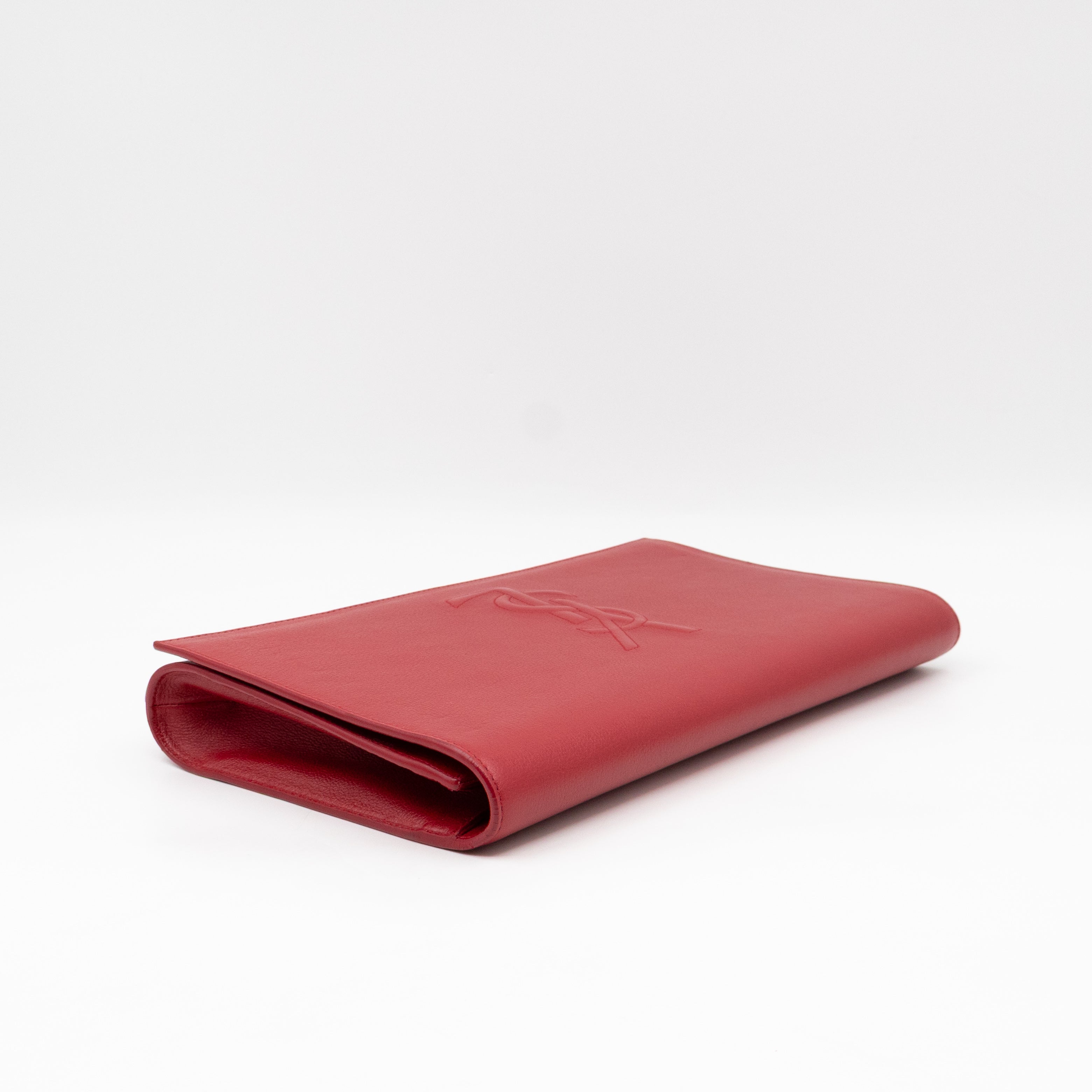 Belle De Jour Clutch Leather Red