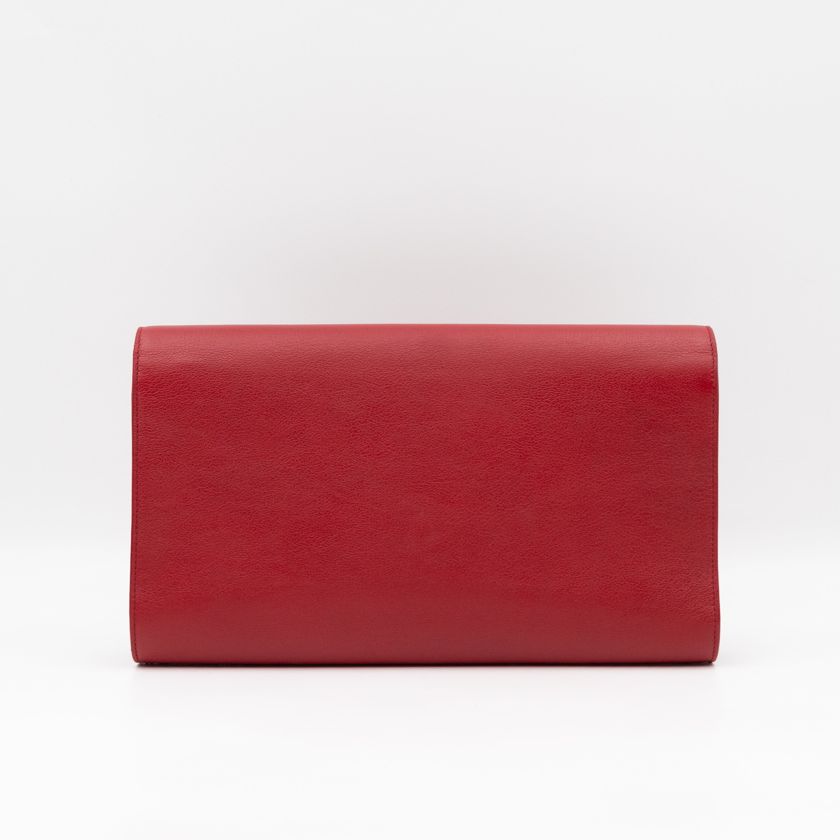 Belle De Jour Clutch Leather Red