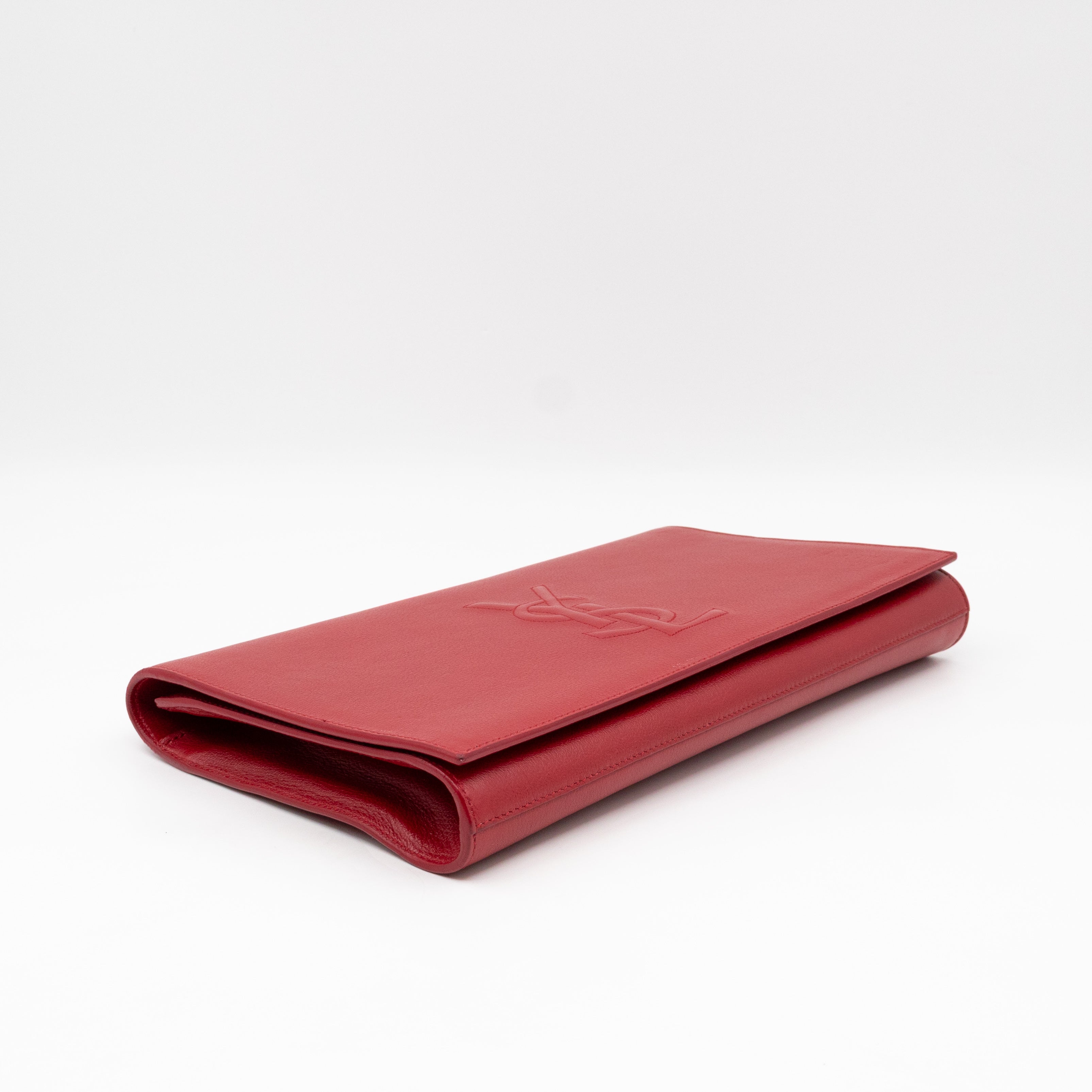 Belle De Jour Clutch Leather Red