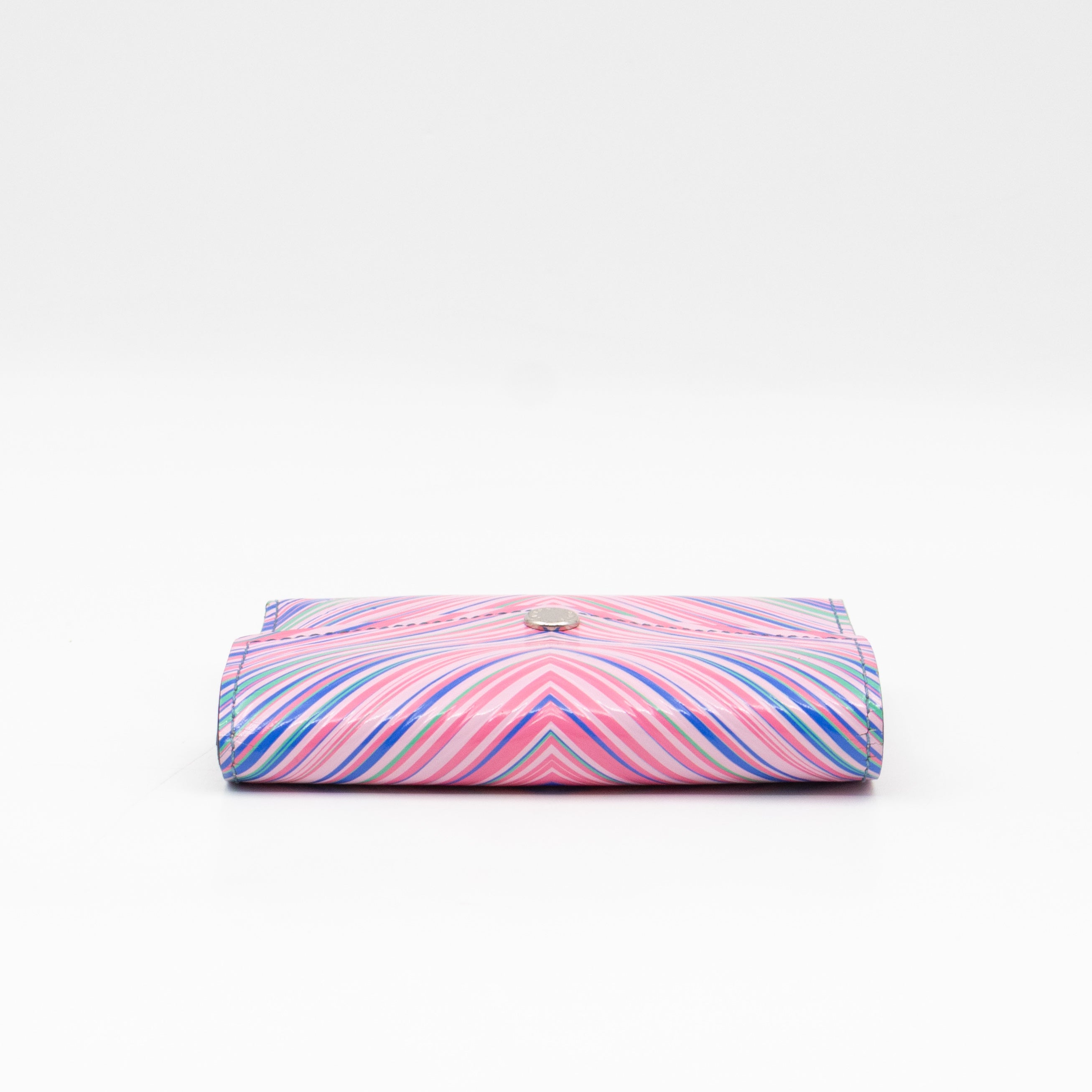 Victorine Wallet Epi Tropical Blue Rose