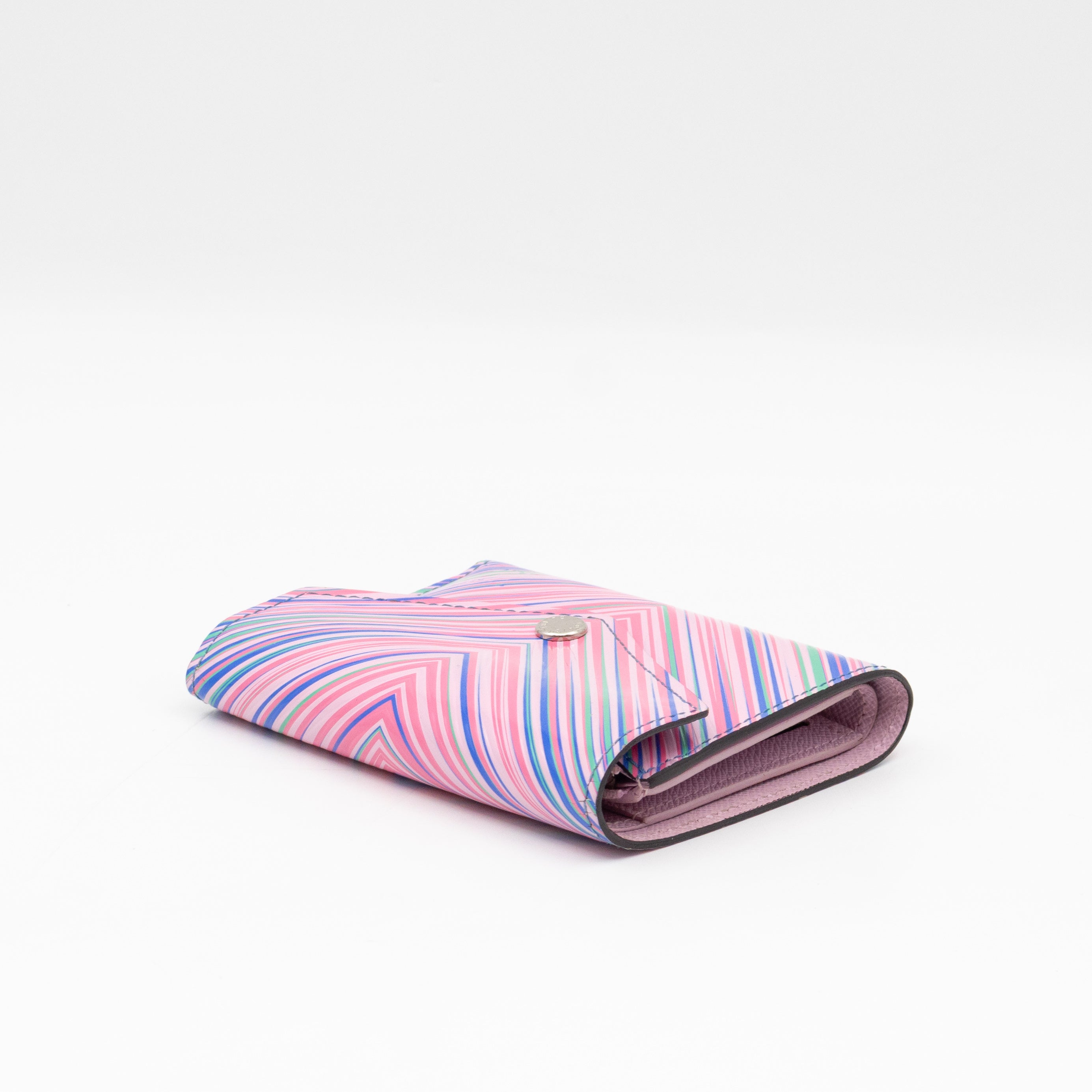 Victorine Wallet Epi Tropical Blue Rose