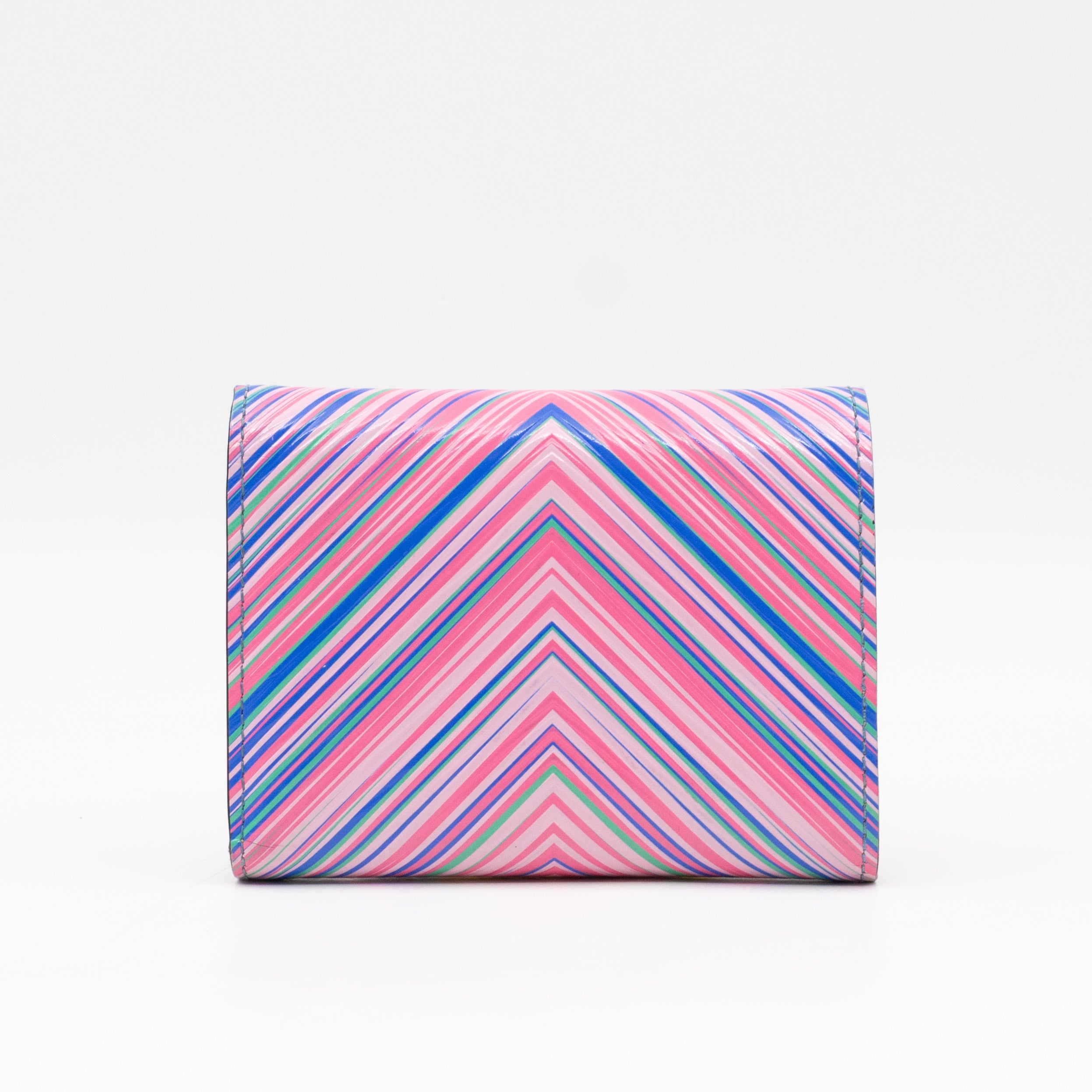 Victorine Wallet Epi Tropical Blue Rose