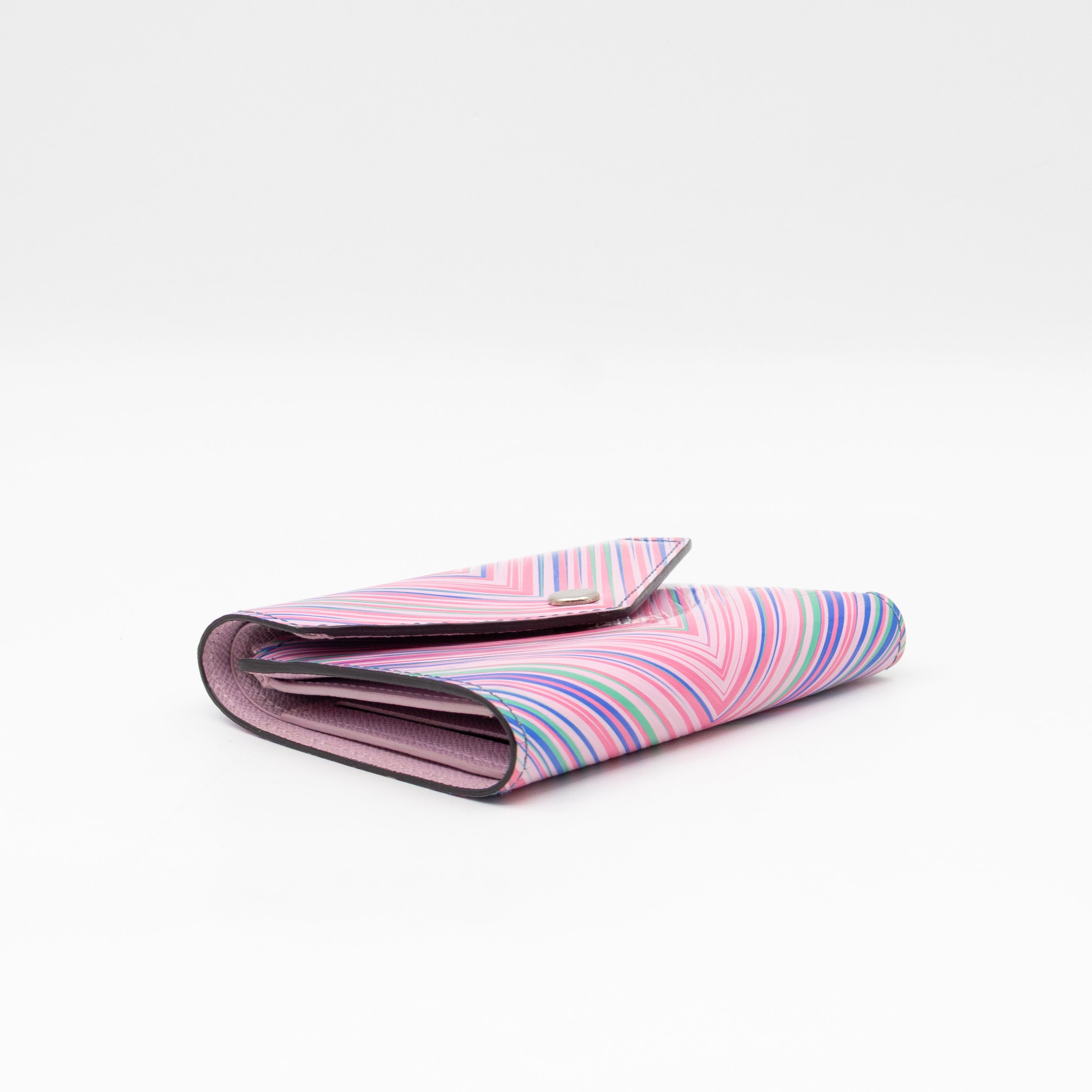 Victorine Wallet Epi Tropical Blue Rose