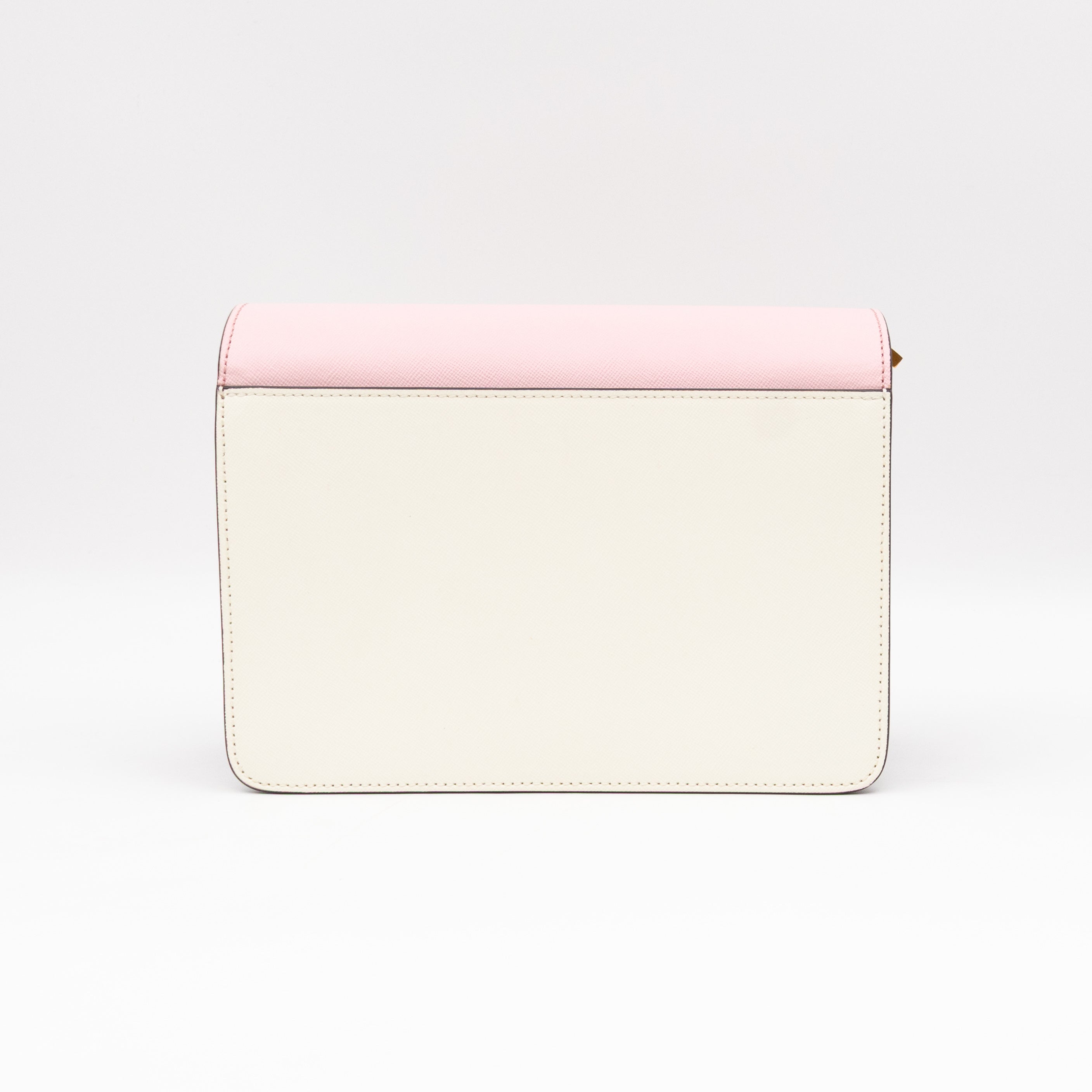 Trunk Bag Mini Pink White & Burgundy Saffiano Leather