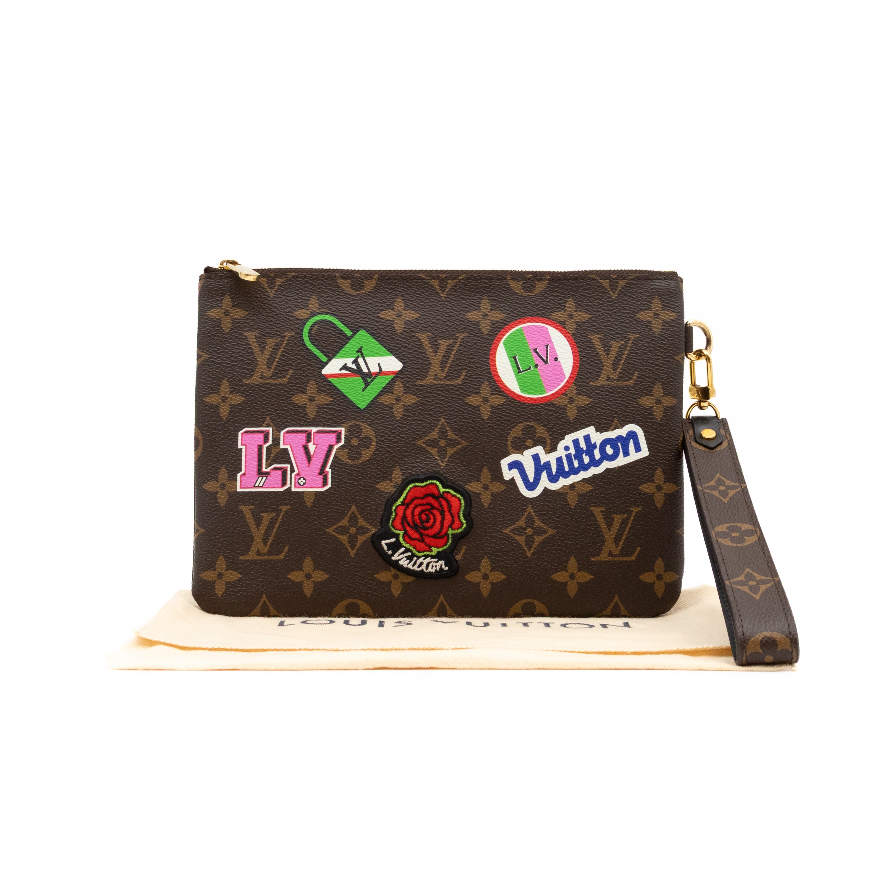 City Pouch Monogram Stories Patches