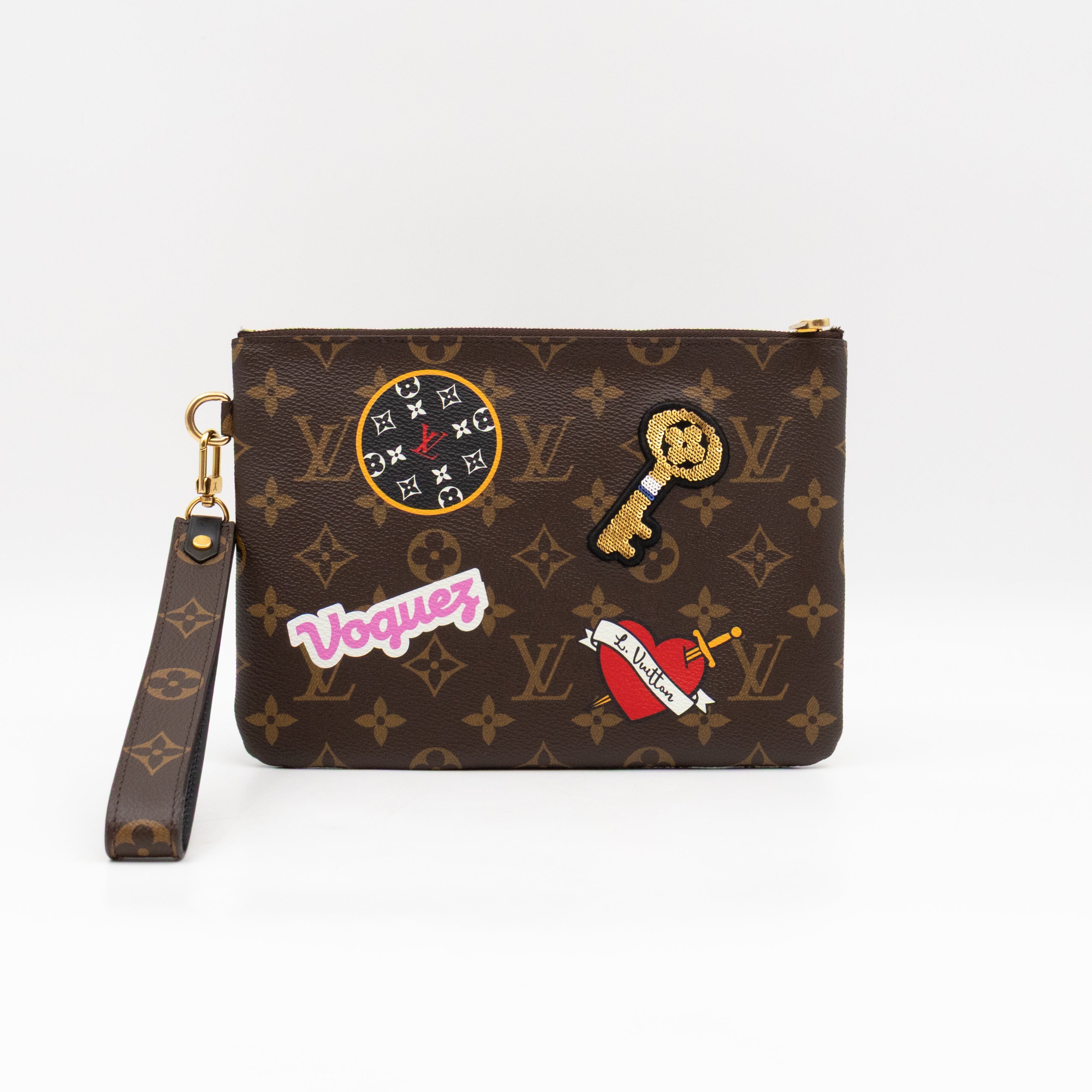 City Pouch Monogram Stories Patches