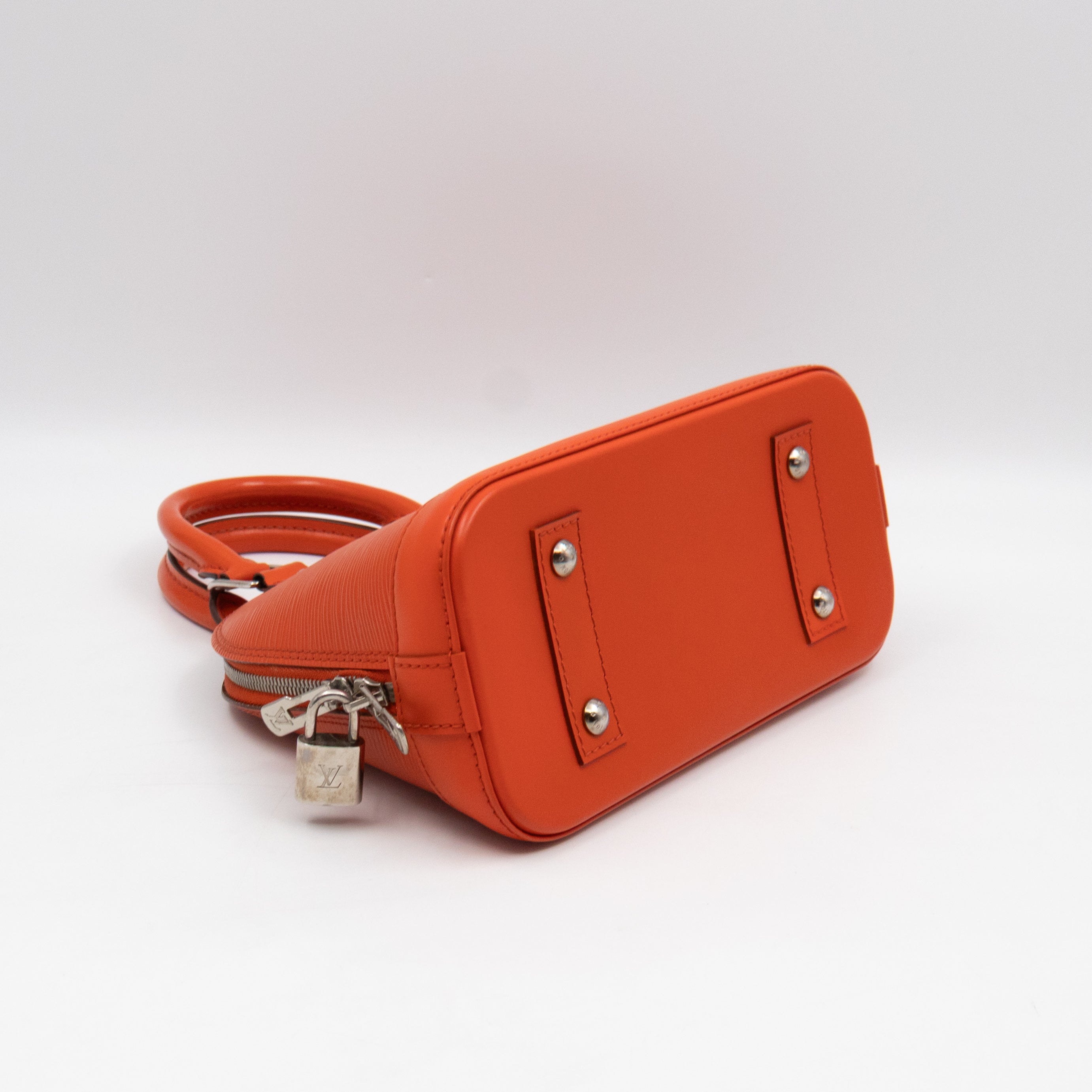 Alma BB Orange Epi Leather
