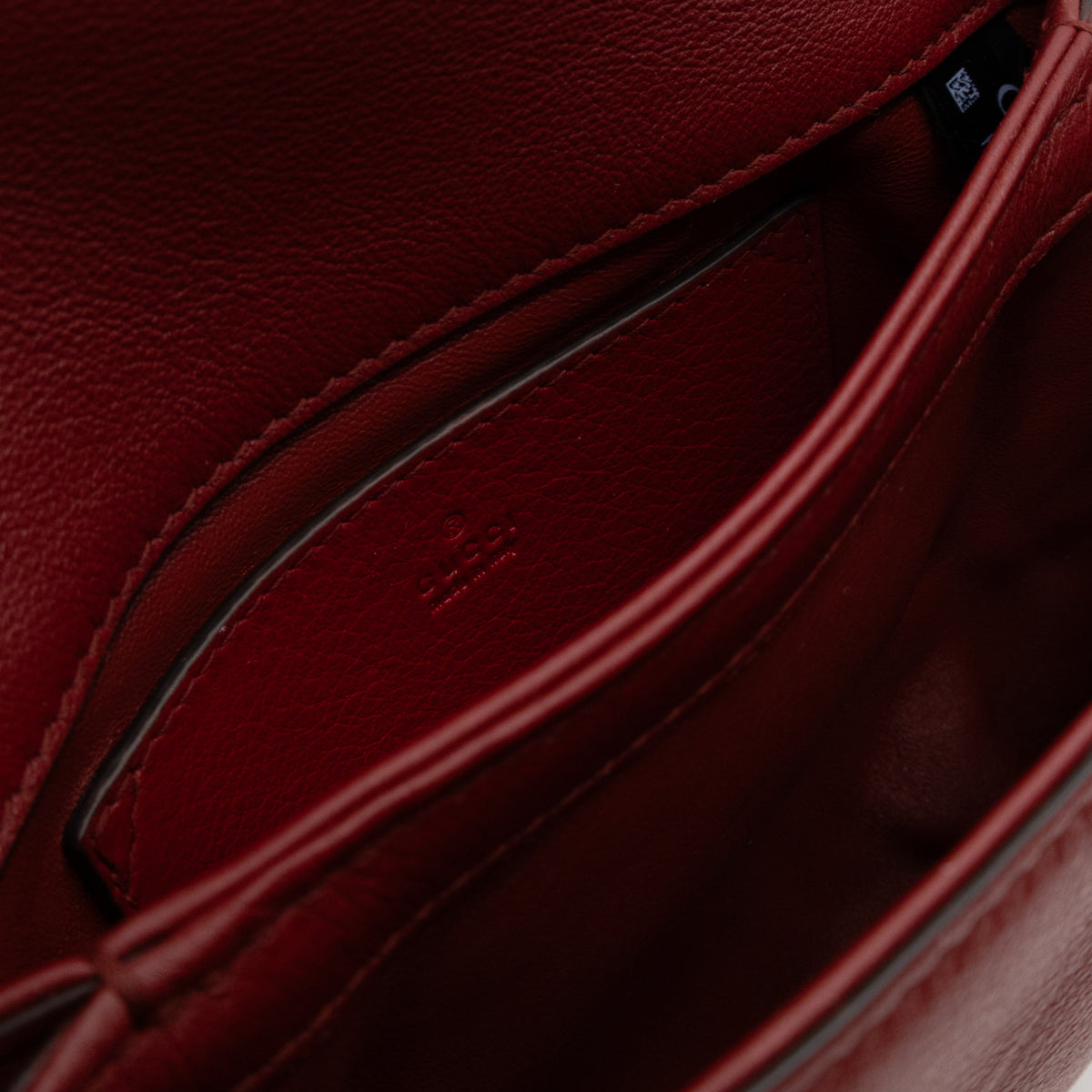 Blondie Mini Crossbody Bag Leather Red