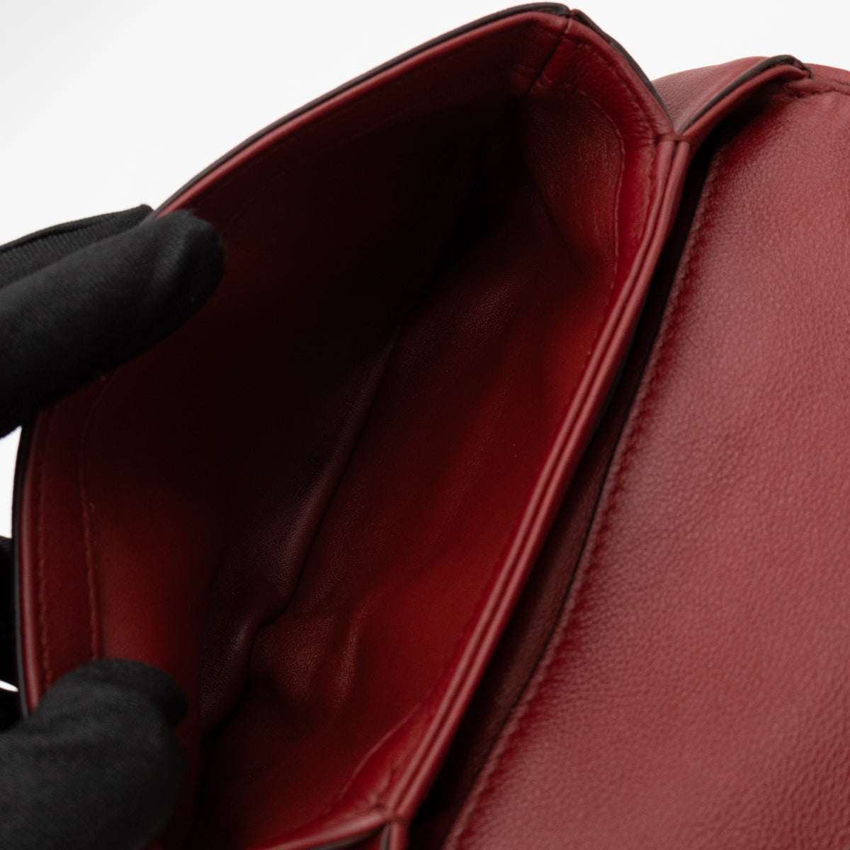 Blondie Mini Crossbody Bag Leather Red
