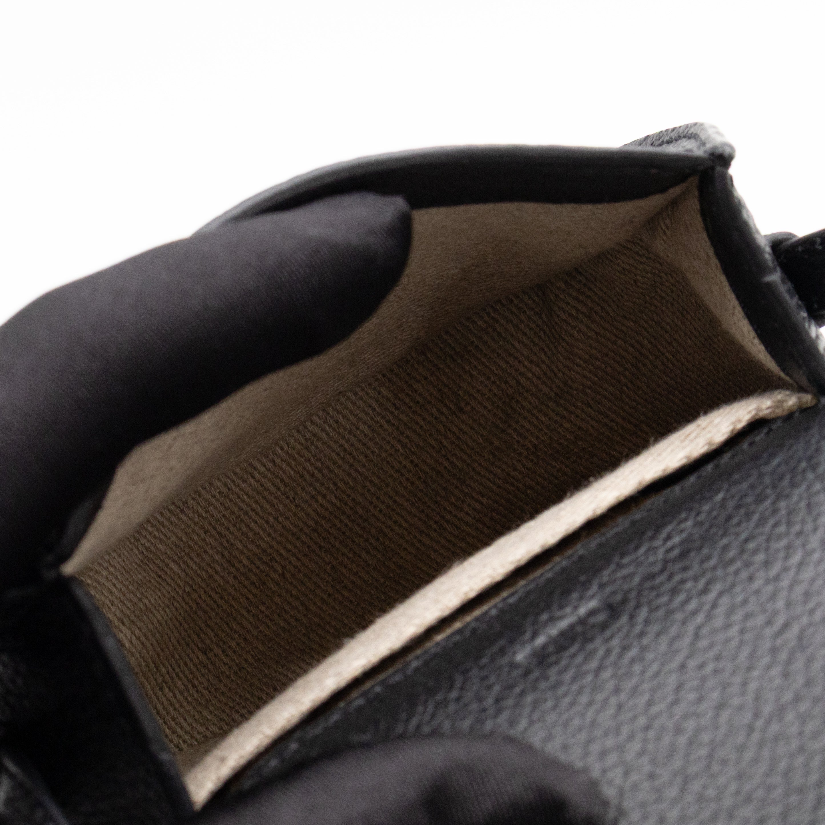 Marcie Saddle Micro Crossbody Bag Black Leather