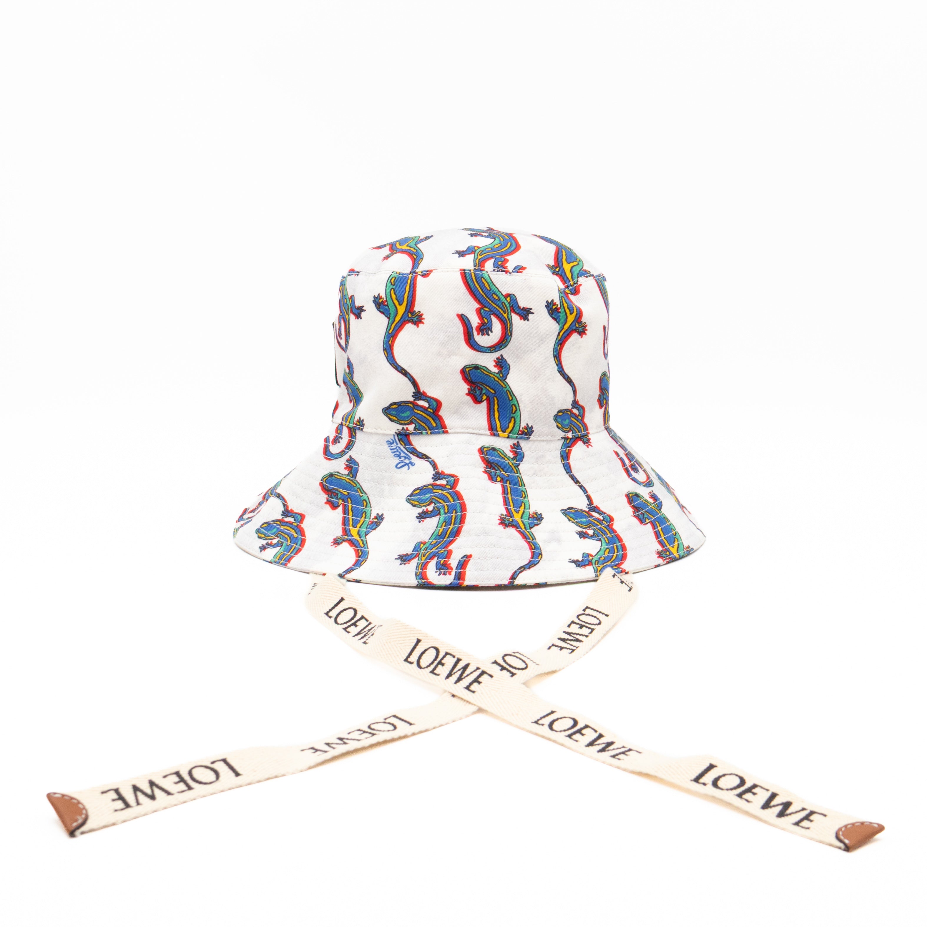 Paula's Ibiza Collection Fisherman Hat White & Multicolor Cotton