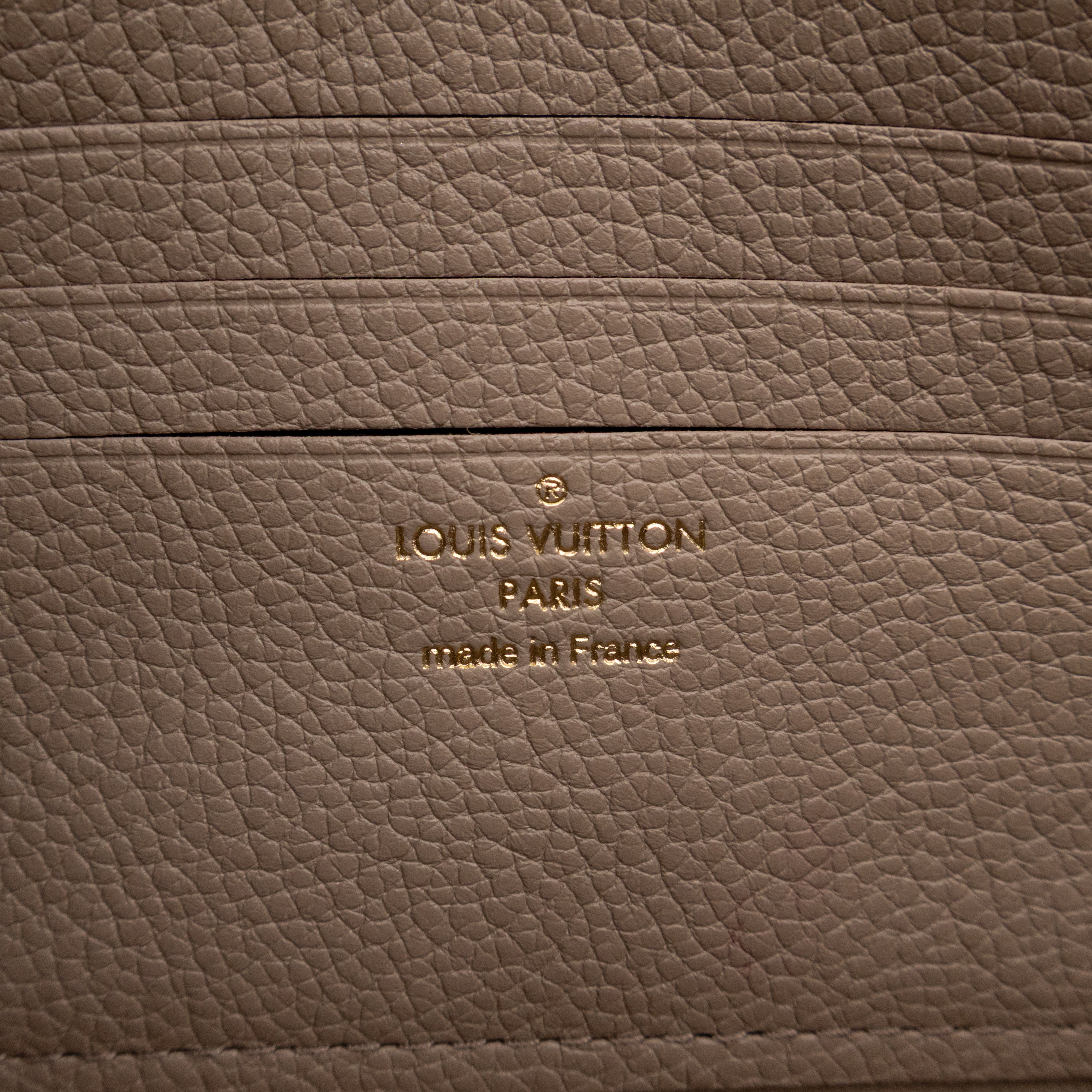 Ivy Wallet On Chain Bicolor Monogram Empreinte Leather
