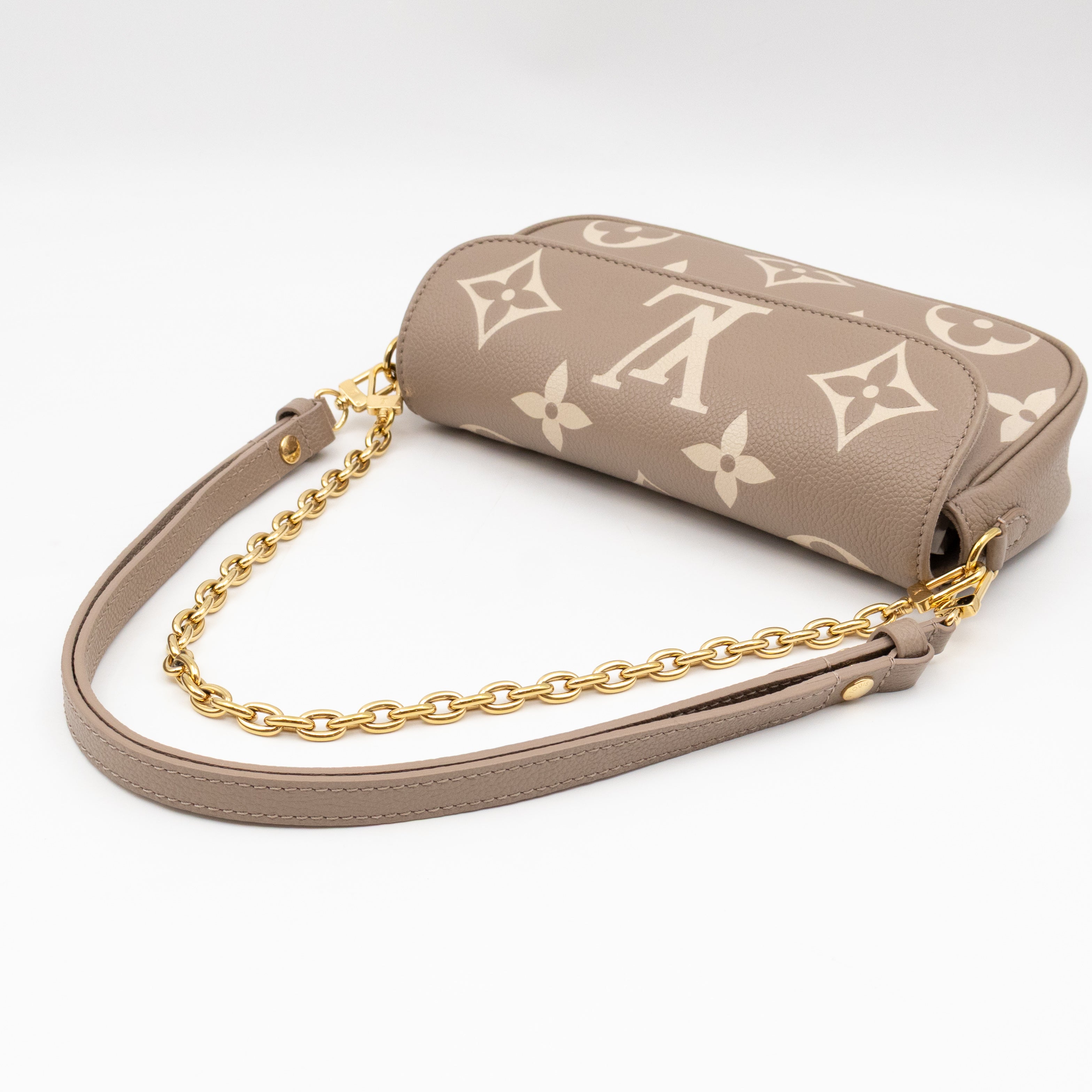 Ivy Wallet On Chain Bicolor Monogram Empreinte Leather