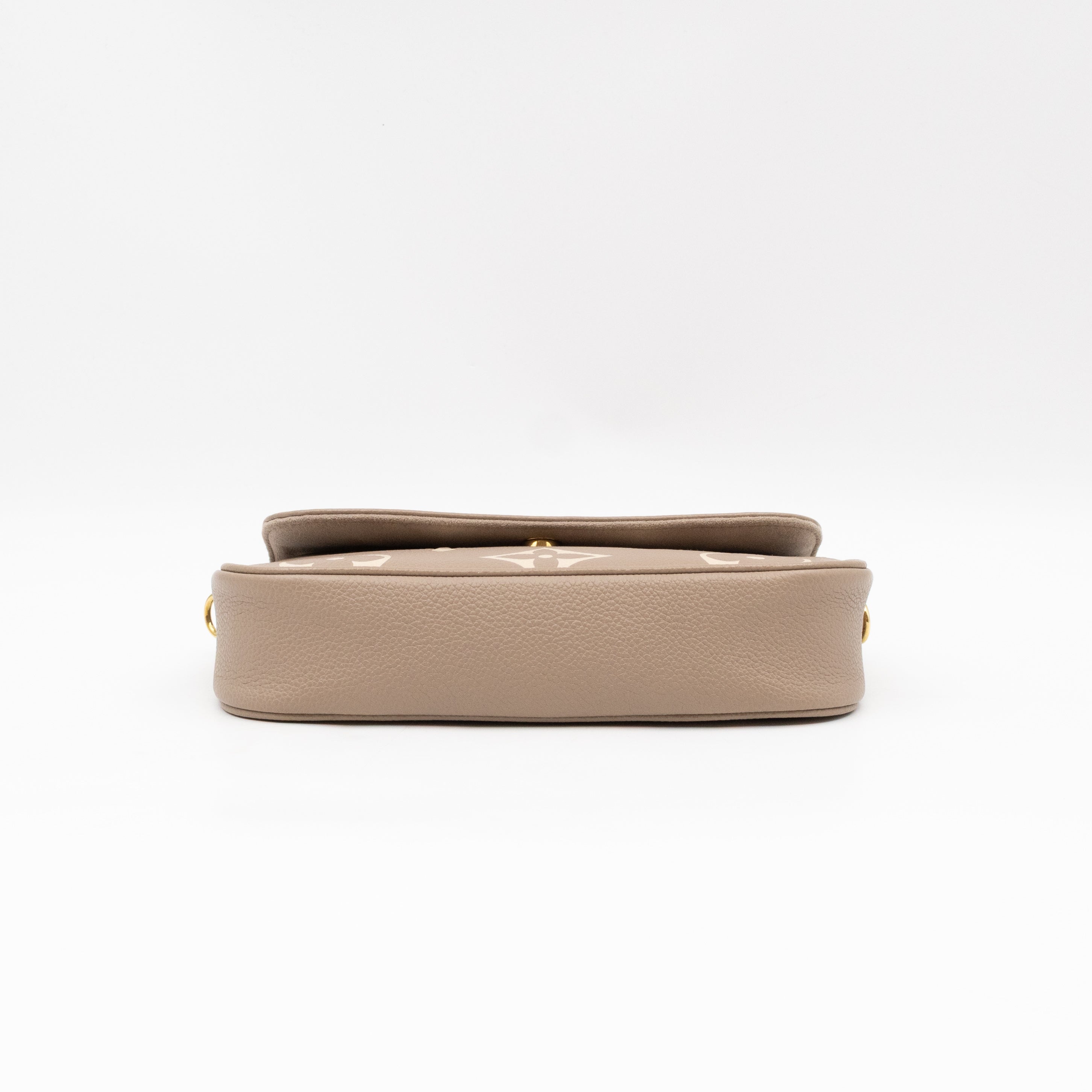 Ivy Wallet On Chain Bicolor Monogram Empreinte Leather