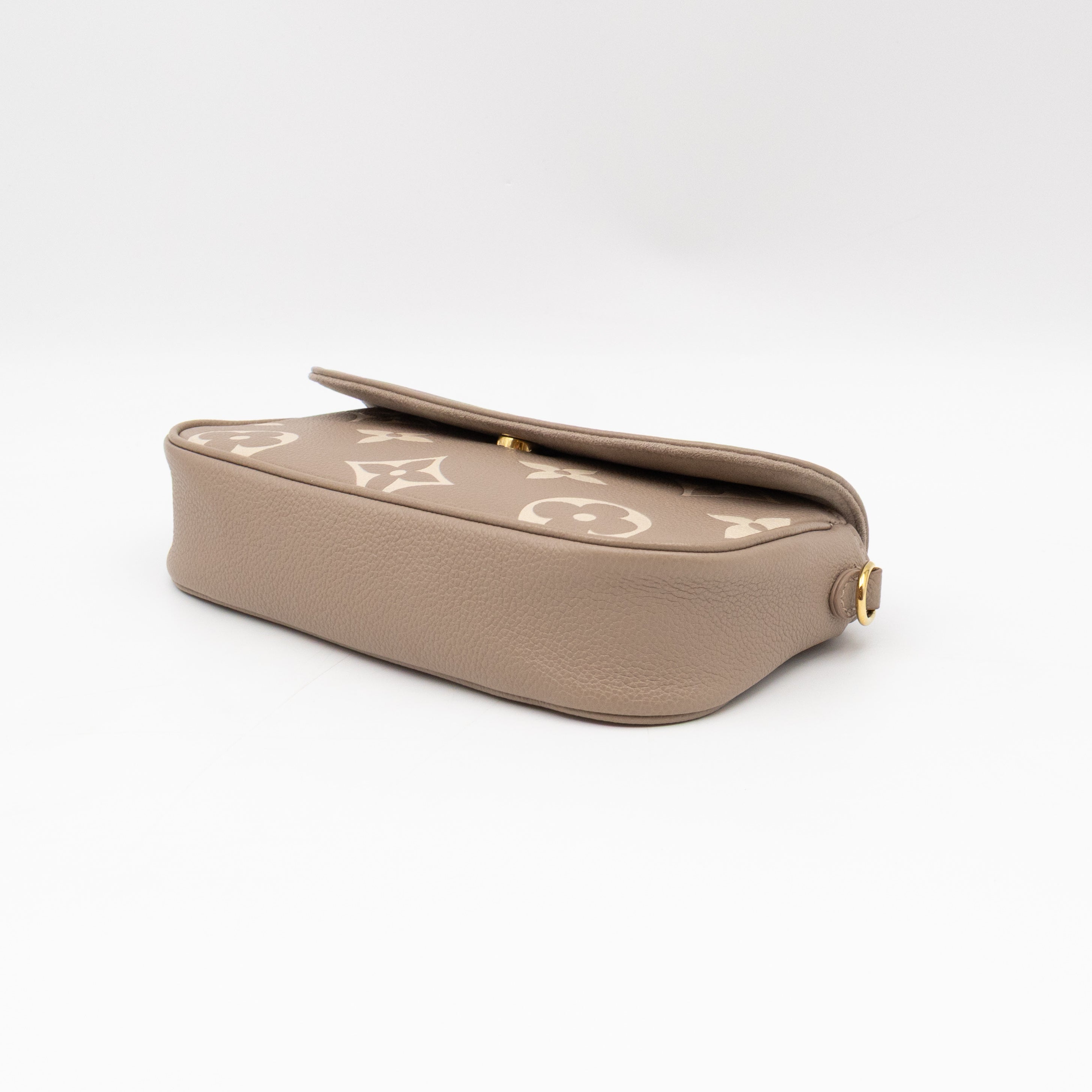Ivy Wallet On Chain Bicolor Monogram Empreinte Leather