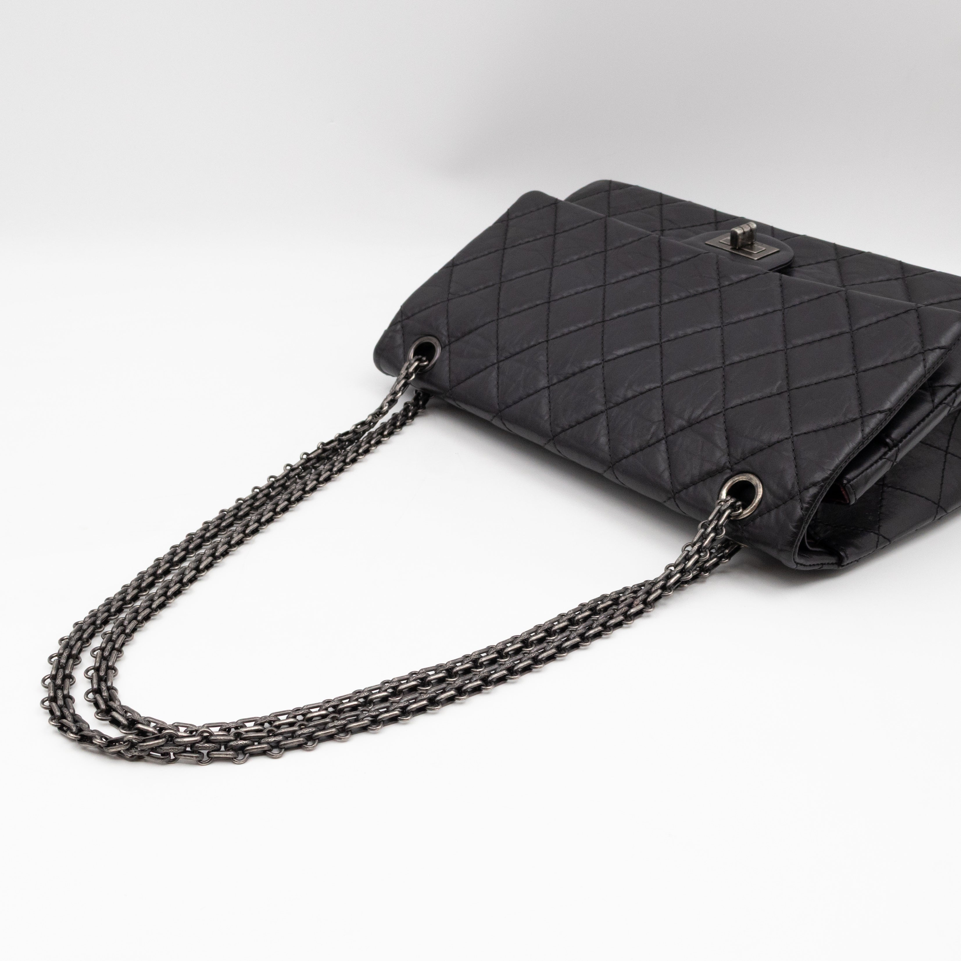 2.55 Reissue 226 Double Flap Bag Black Leather