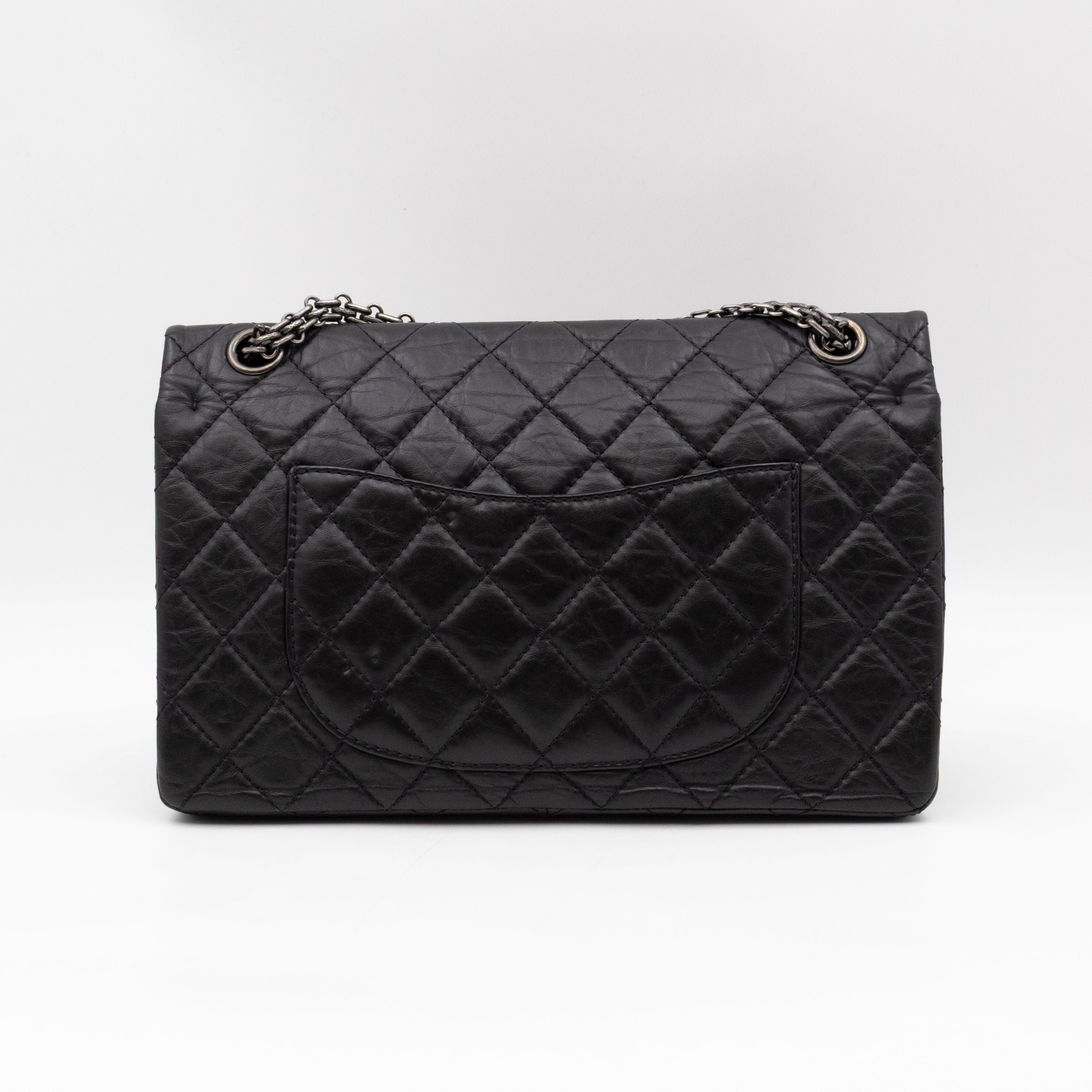 2.55 Reissue 226 Double Flap Bag Black Leather