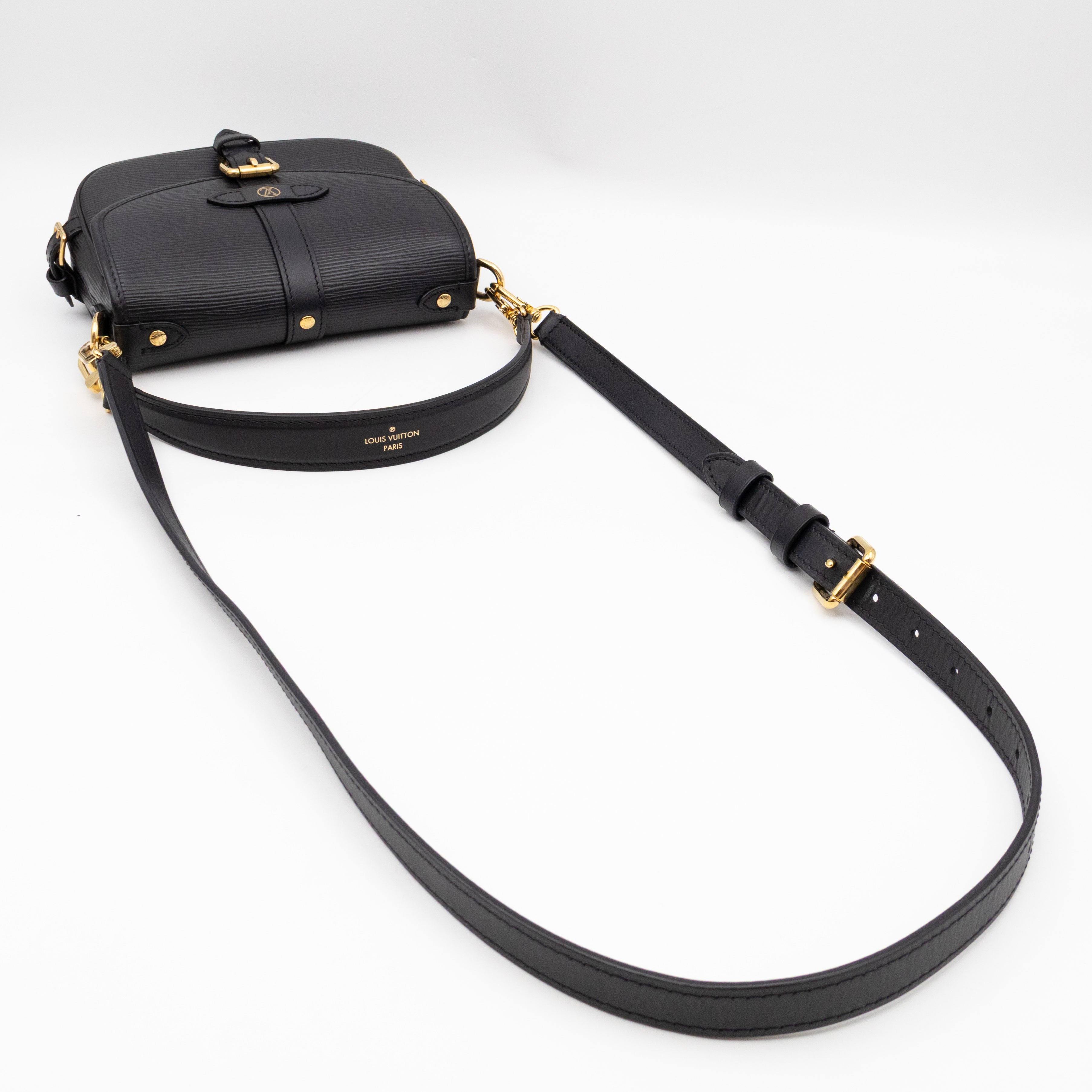 Saumur BB Black Epi Leather