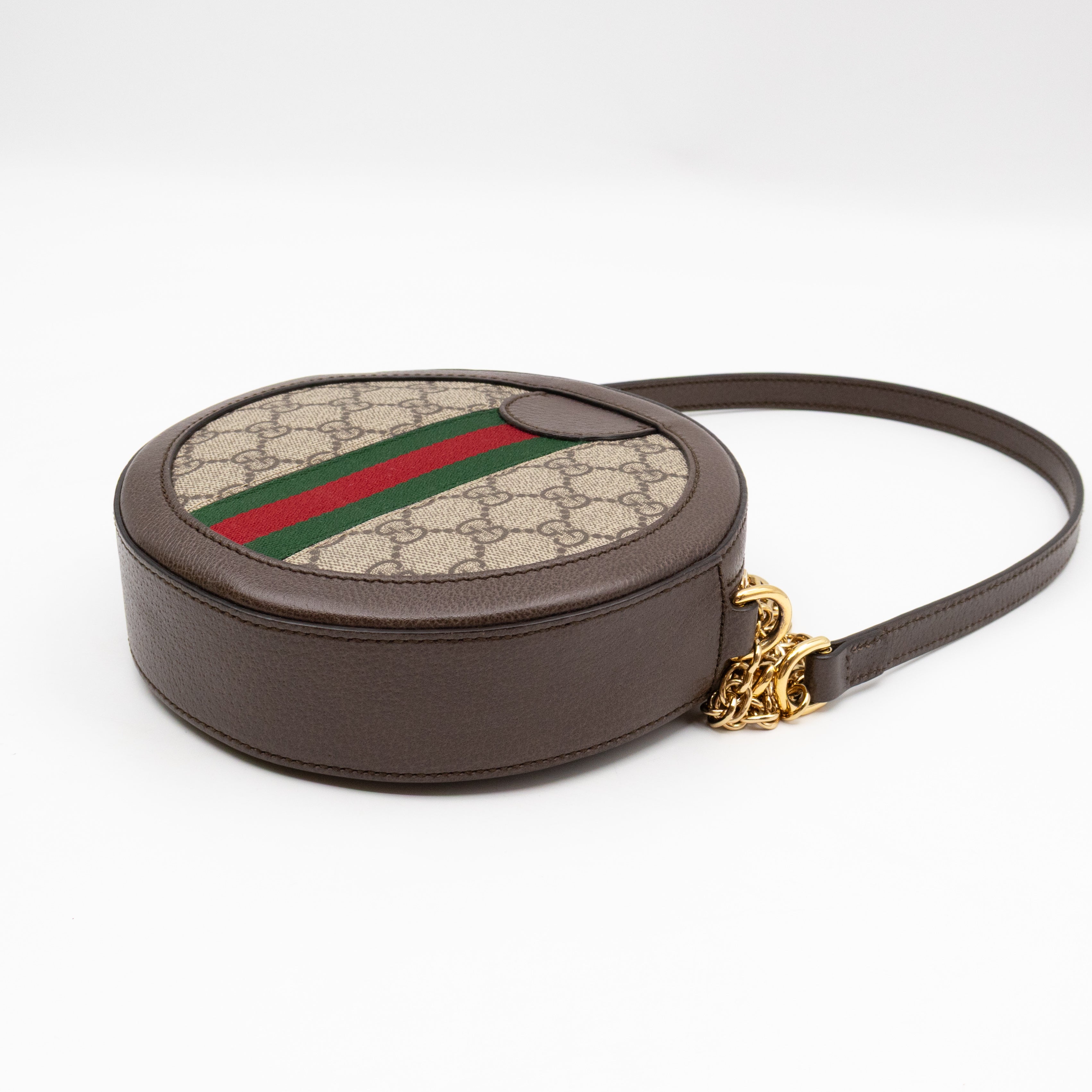 Ophidia Mini Round Shoulder Bag GG Supreme