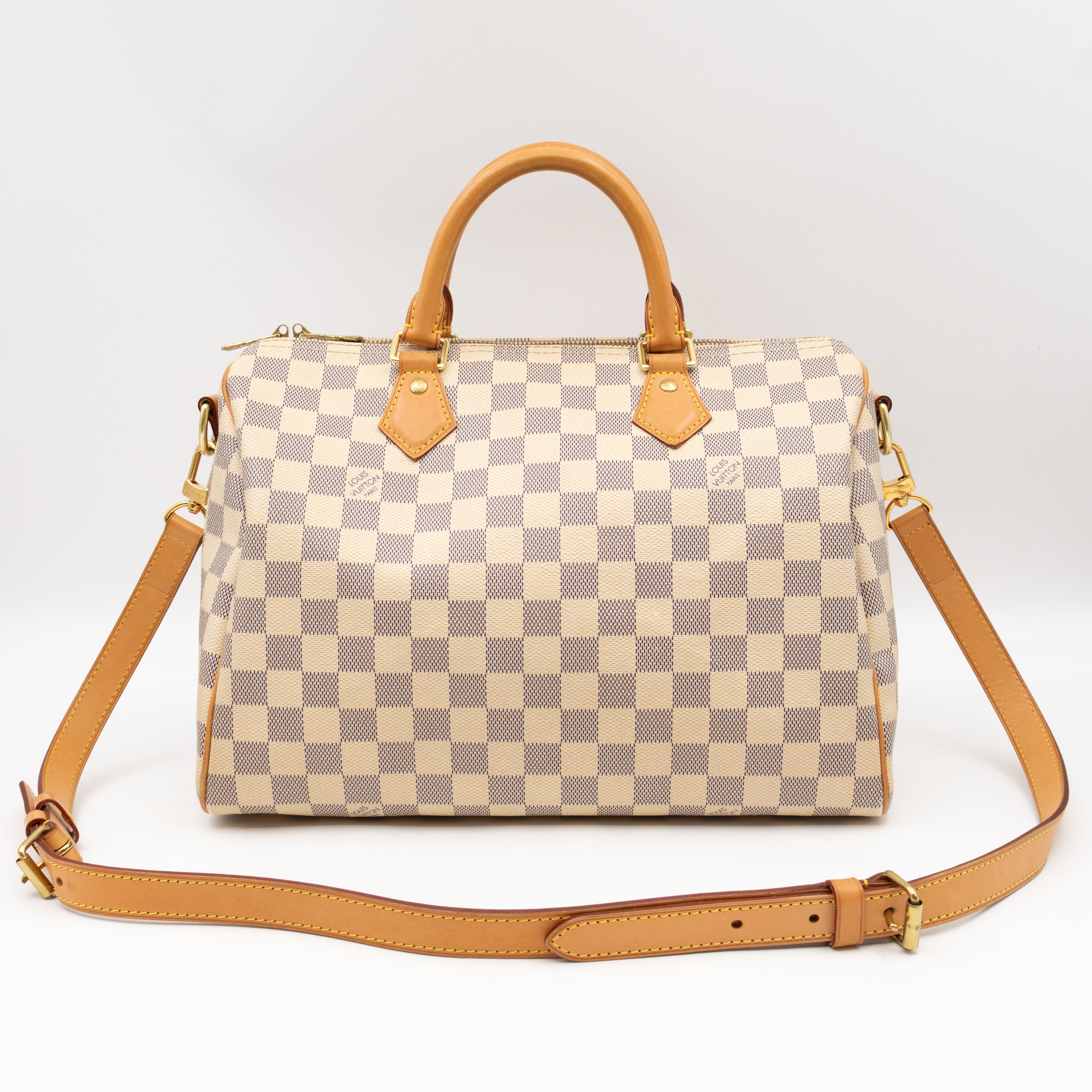 Speedy 30 Bandouliere Damier Azur