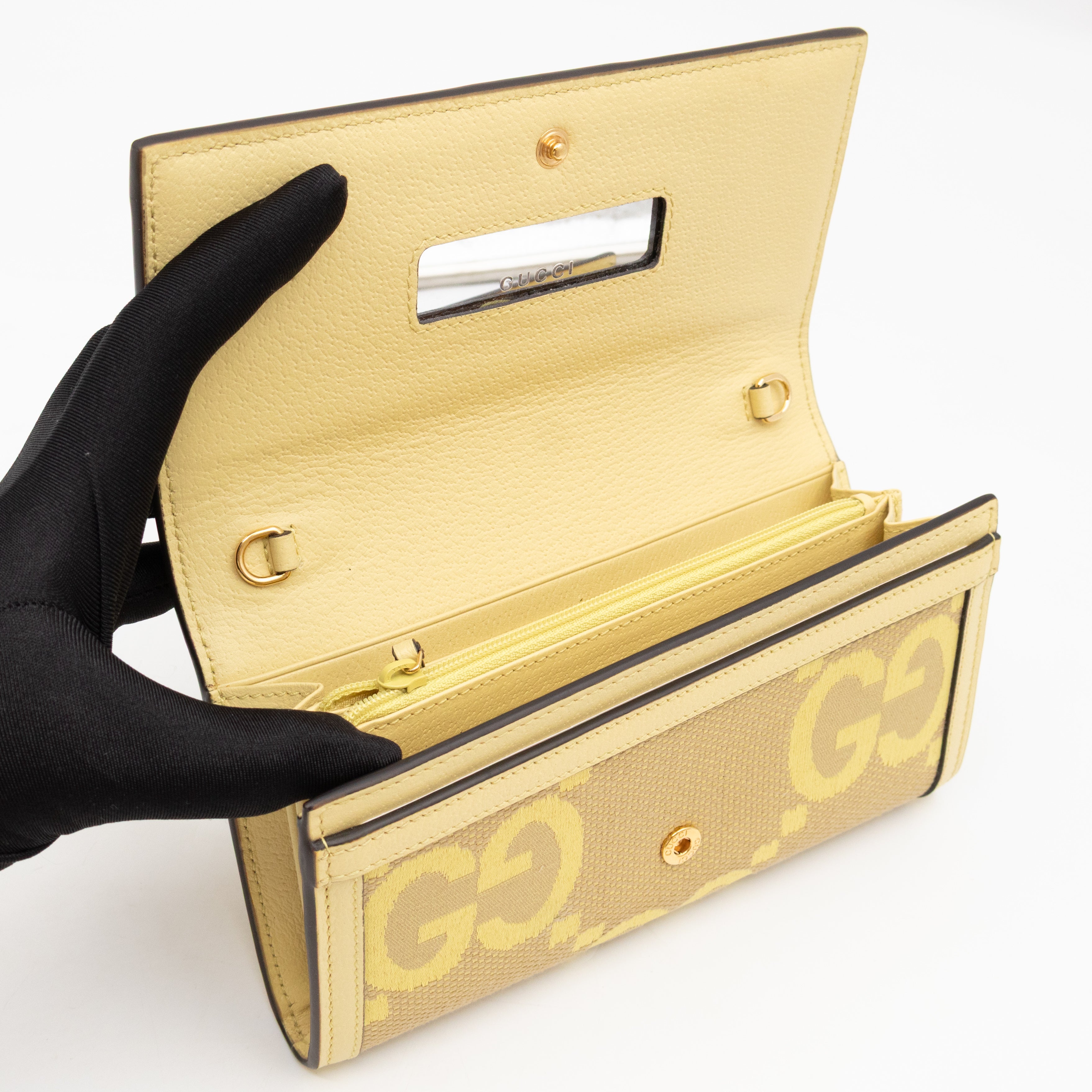 Ophidia Continental Wallet on Chain Yellow