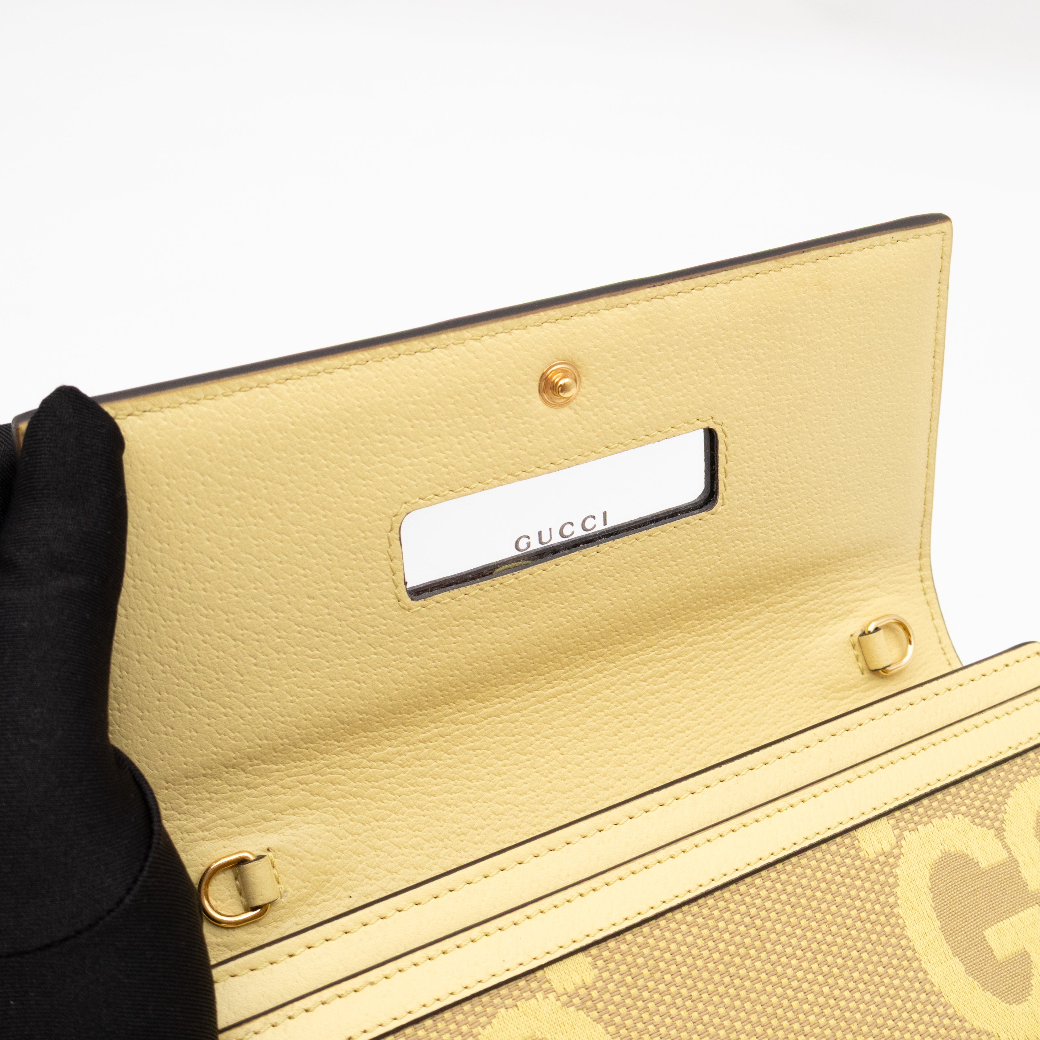 Ophidia Continental Wallet on Chain Yellow