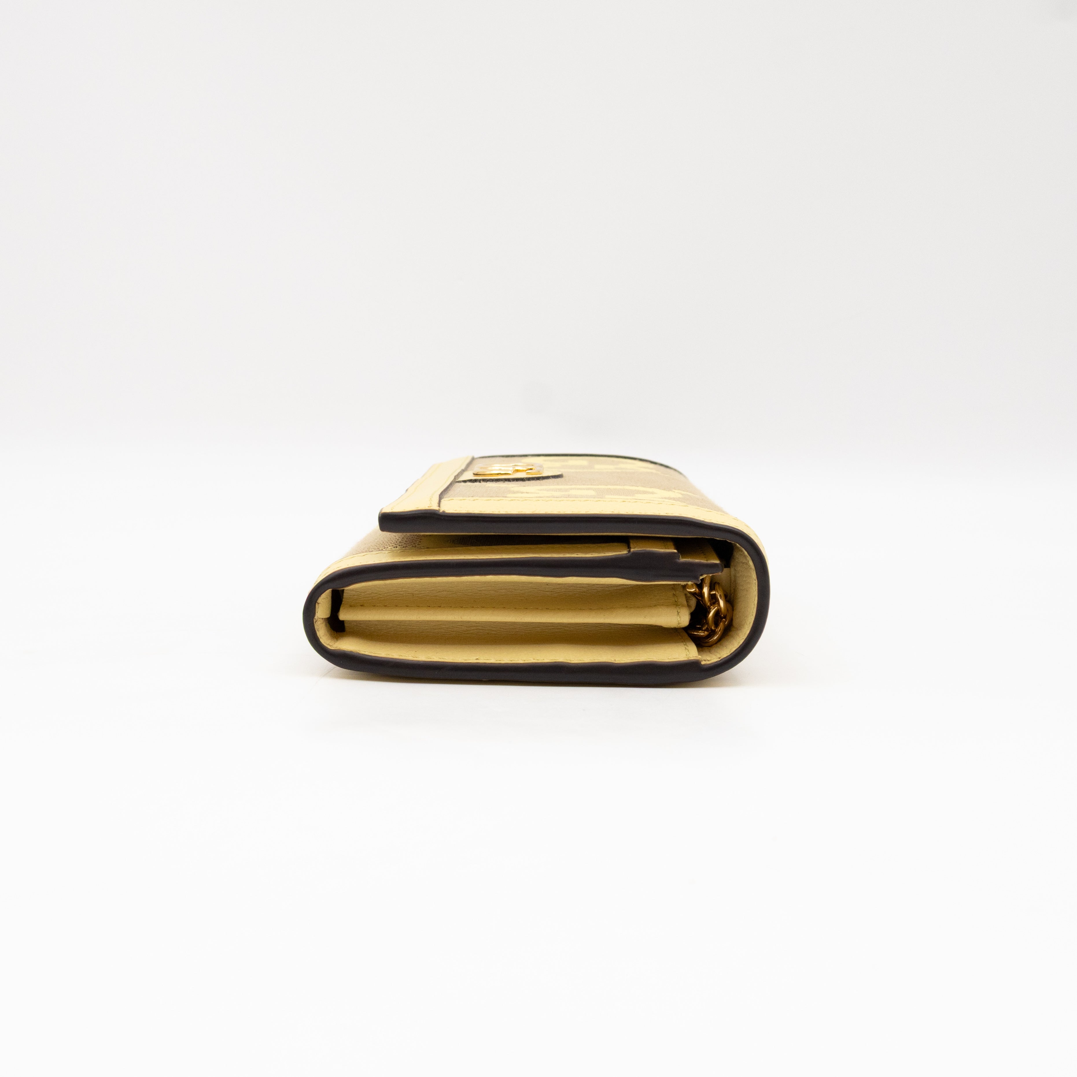 Ophidia Continental Wallet on Chain Yellow