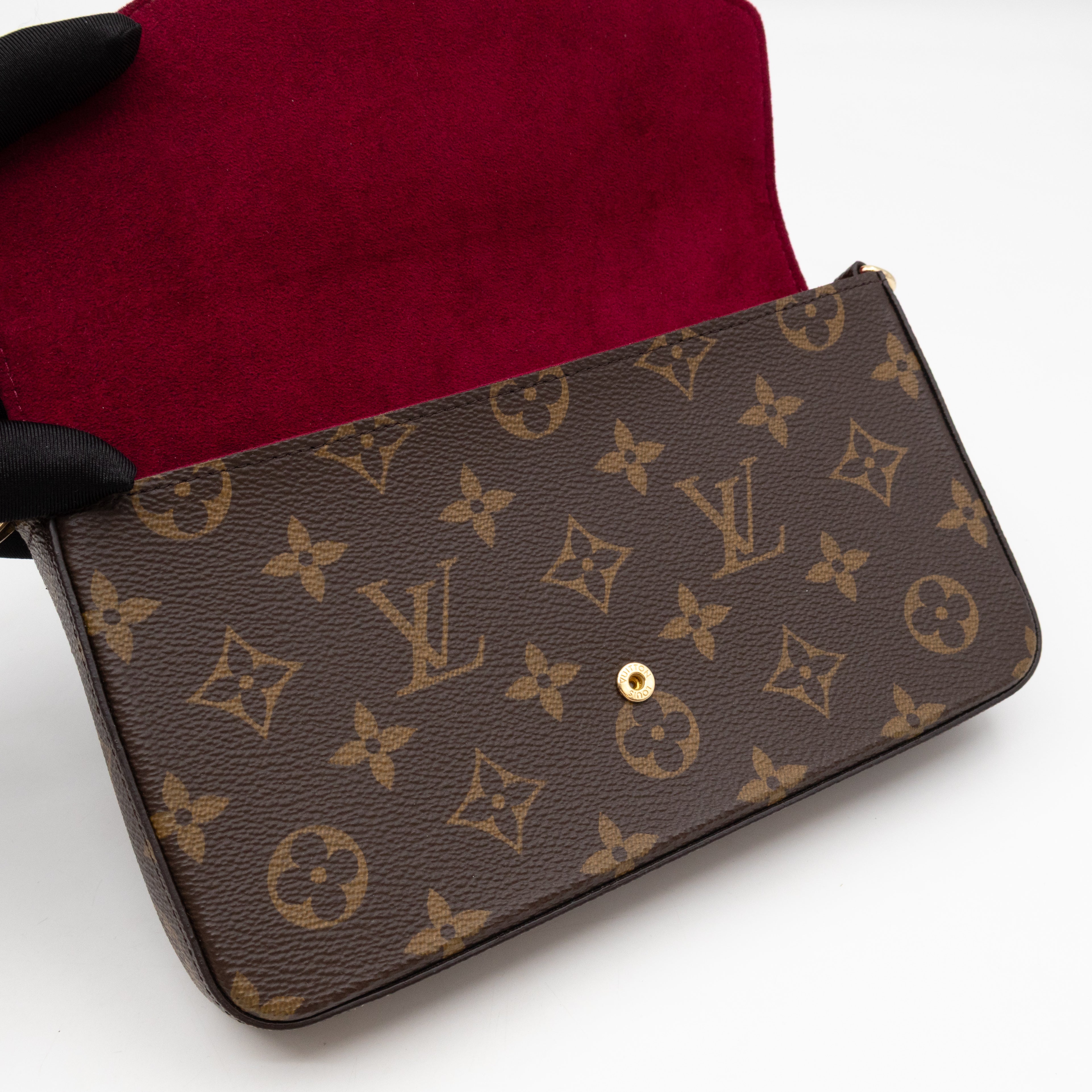 Pochette Felicie Monogram Fuchsia