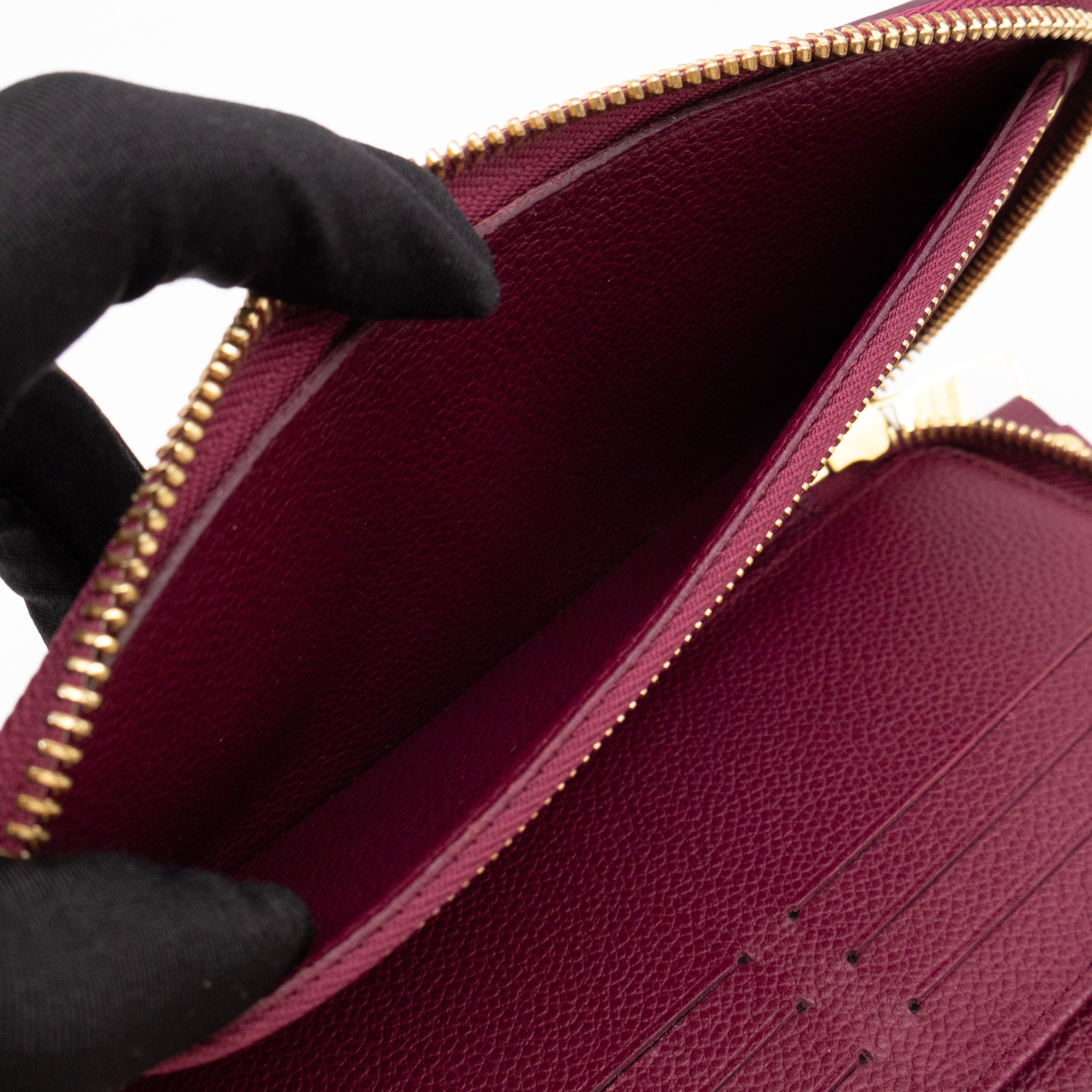 Zippy Organizer Wallet Monogram Empreinte Burgundy