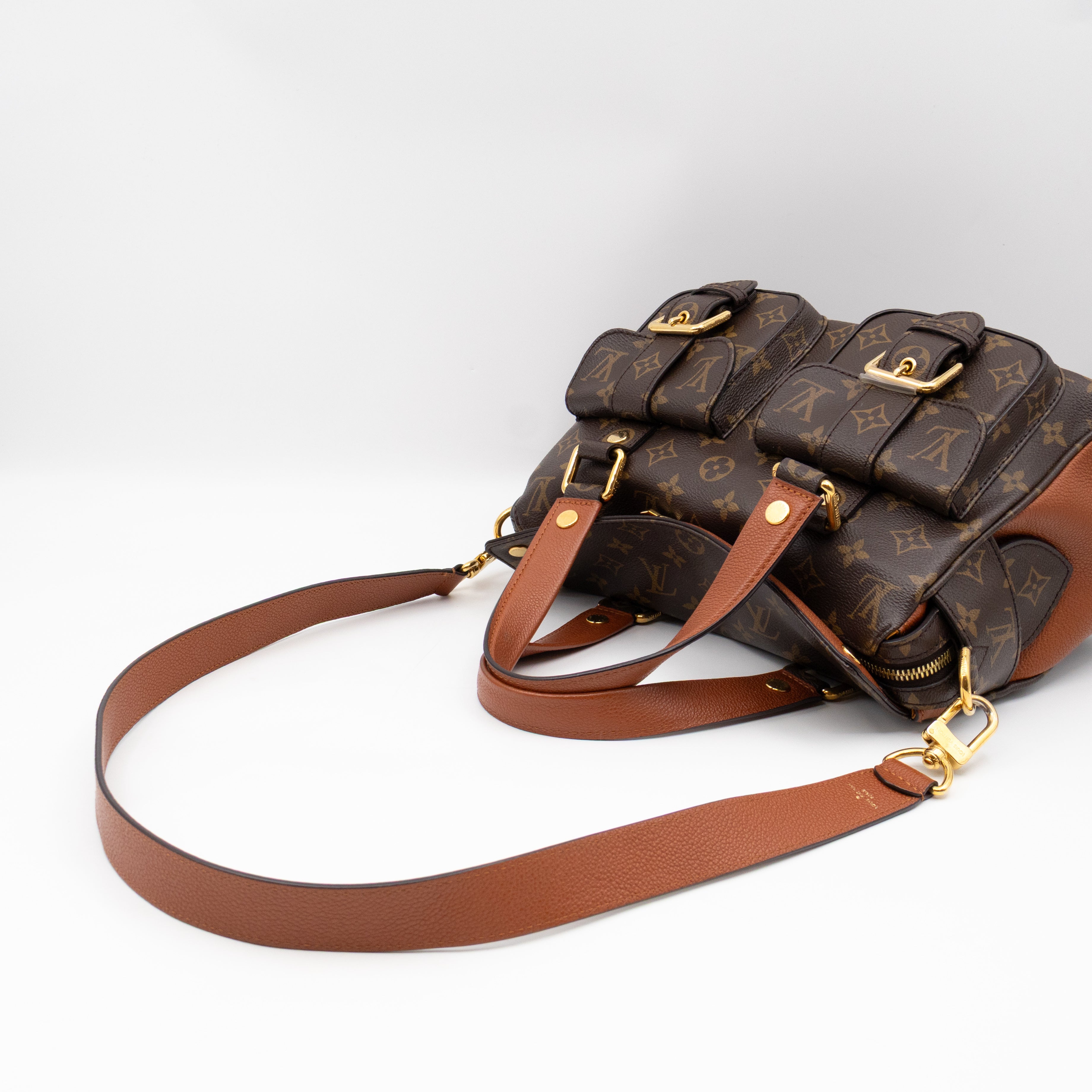 Manhattan NM Monogram Caramel