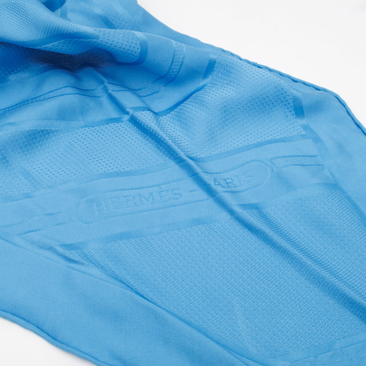 Losange Silk Scarf Blue