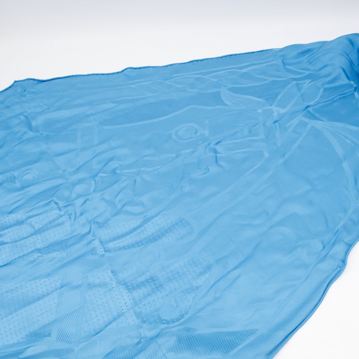 Losange Silk Scarf Blue