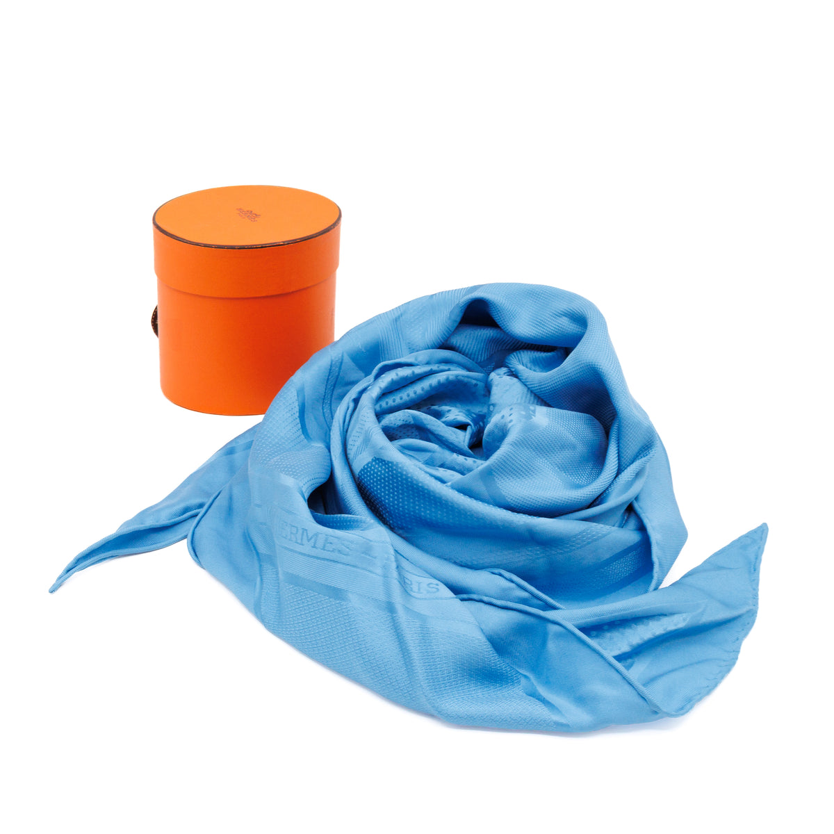 Losange Silk Scarf Blue