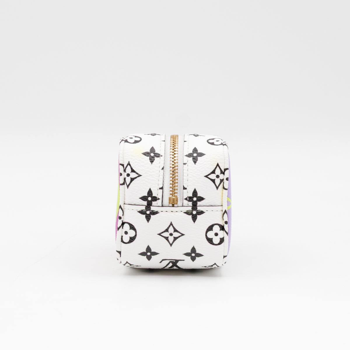 Cube Coin Purse White & Black Monogram Giant