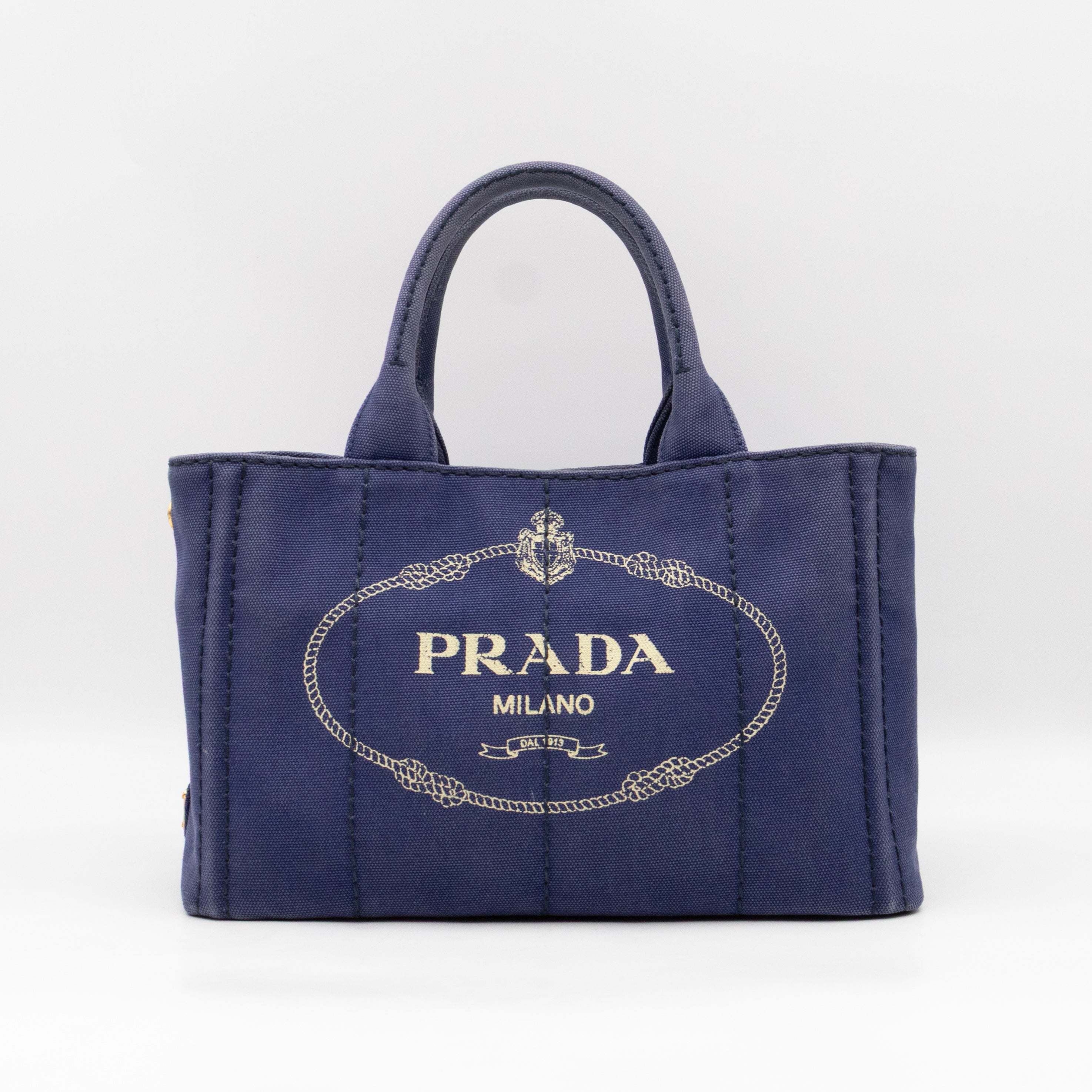 Canapa Tote Bag Blue Jacquard
