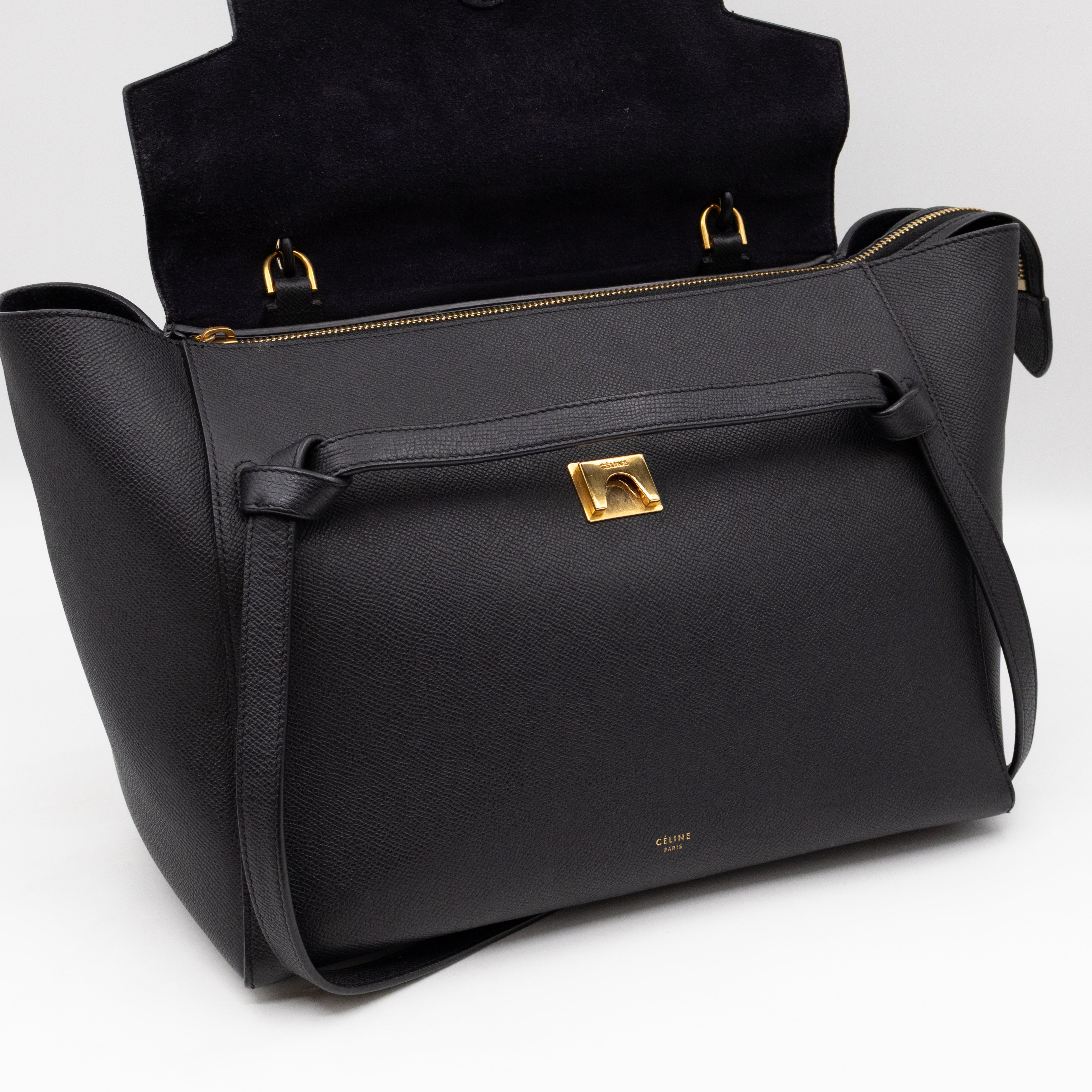 Small Belt Bag Black Leather