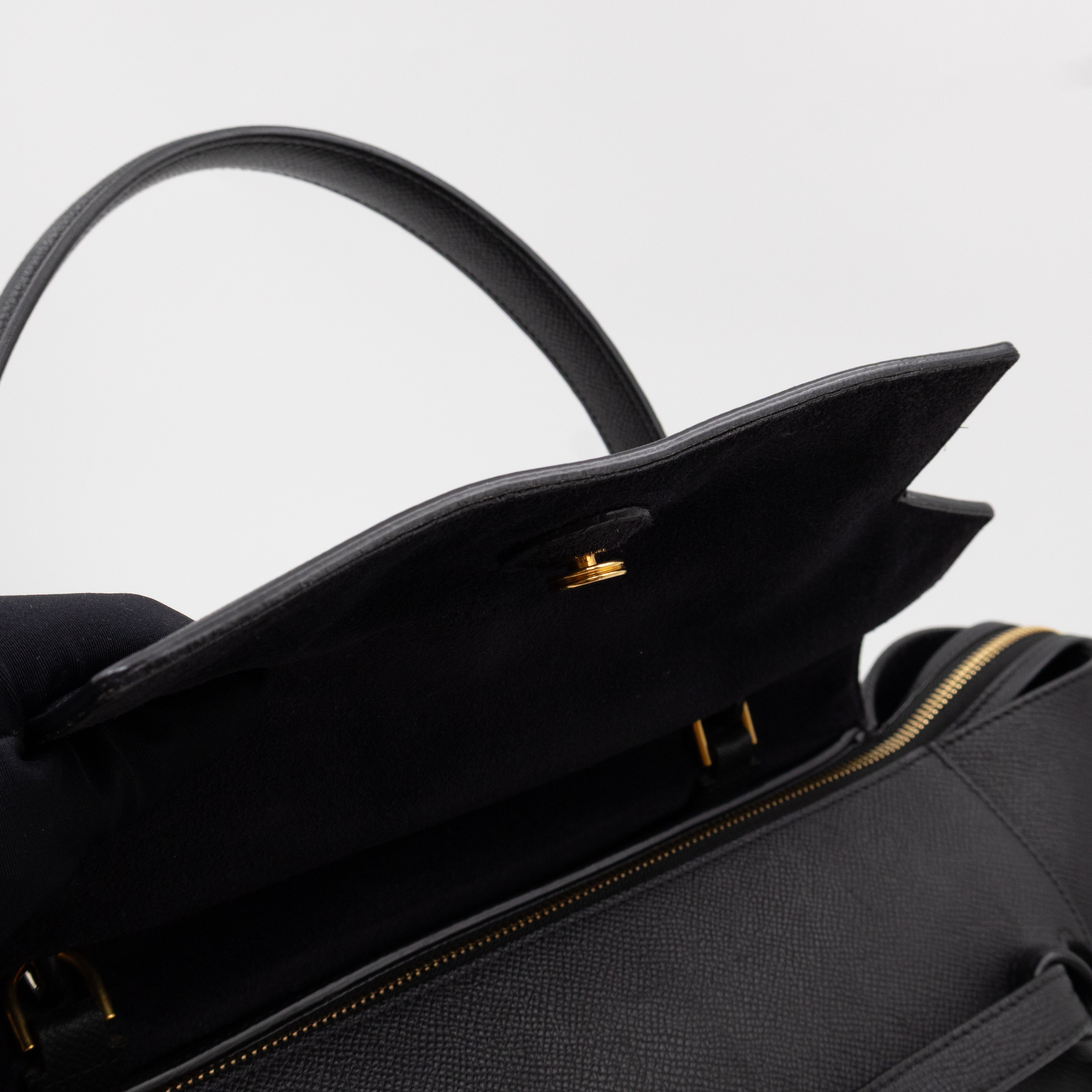 Small Belt Bag Black Leather