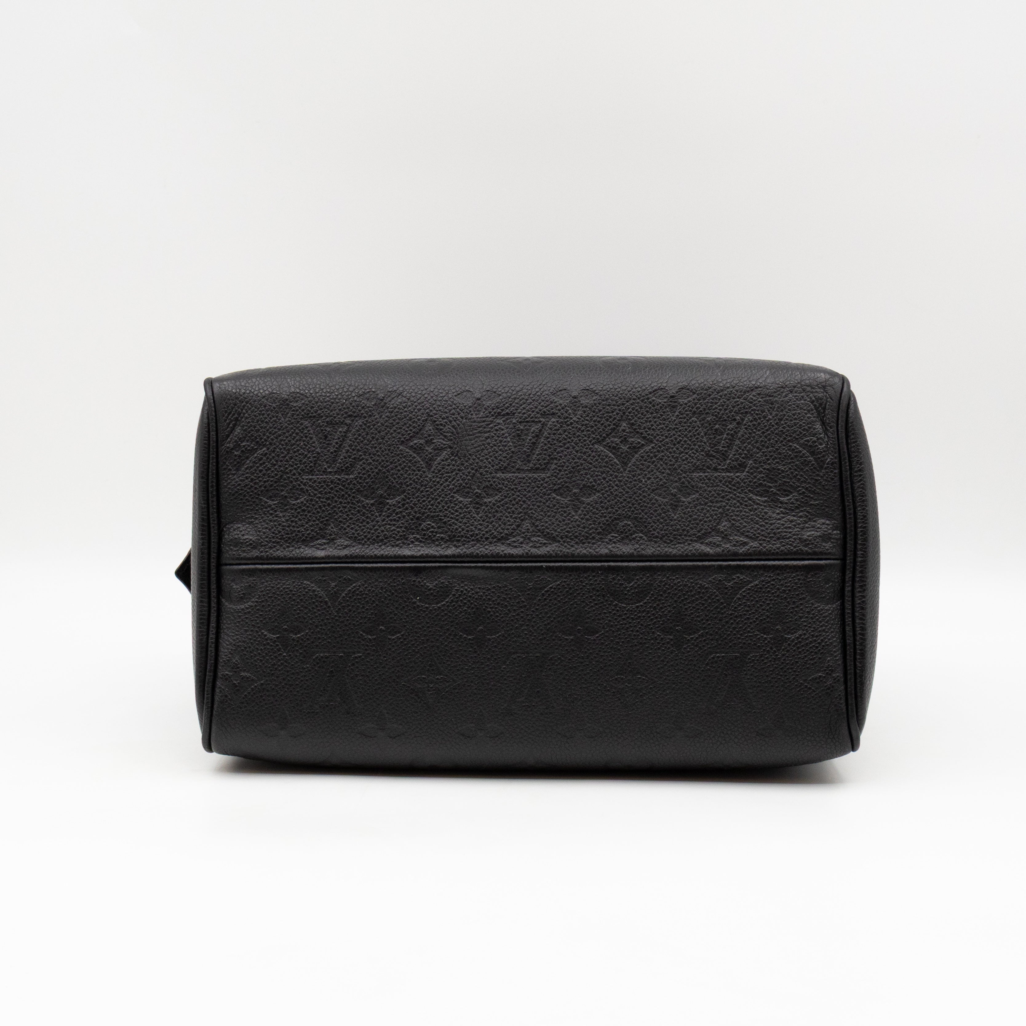 Speedy 25 Bandouliere Black Monogram Empreinte