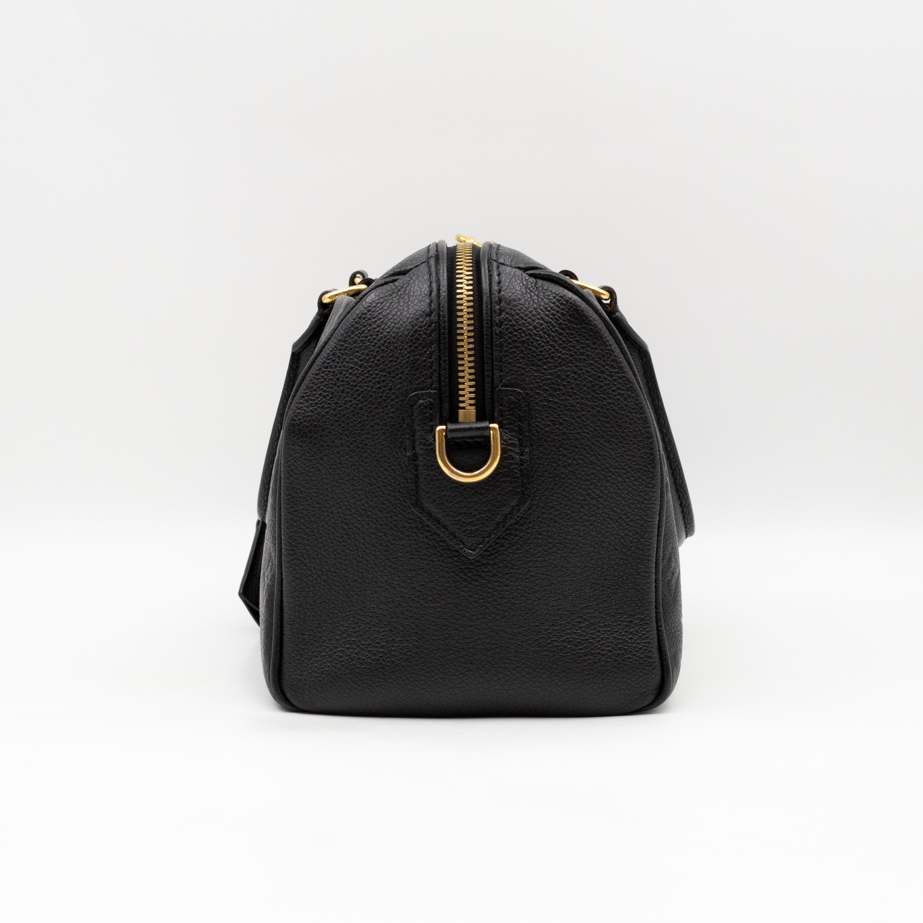 Speedy 25 Bandouliere Black Monogram Empreinte