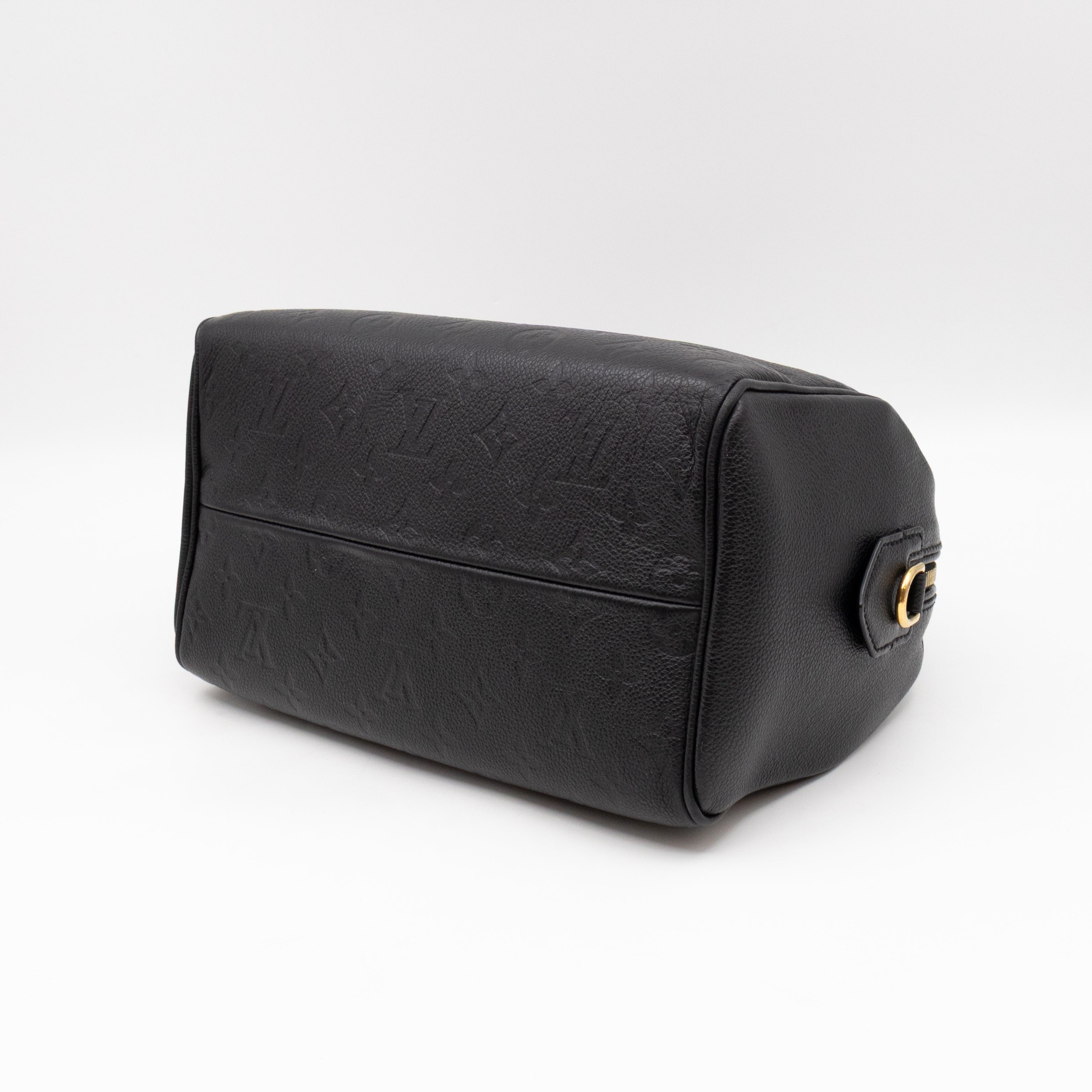 Speedy 25 Bandouliere Black Monogram Empreinte